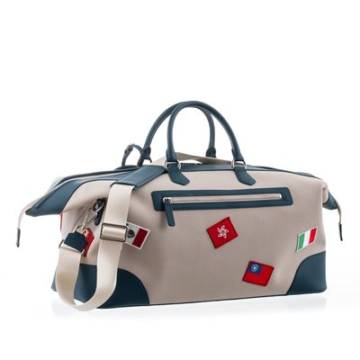 Borsa da viaggio in canvas e pelle