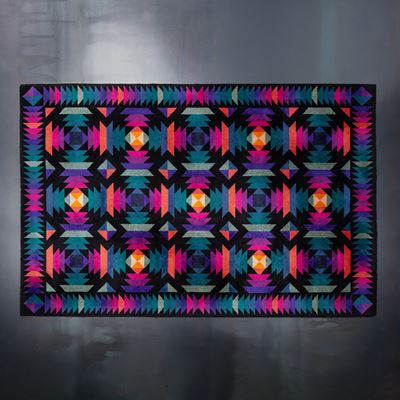 Tappeto in lana con ordito in fibre artificiali (produzione italiana, anni ’80)