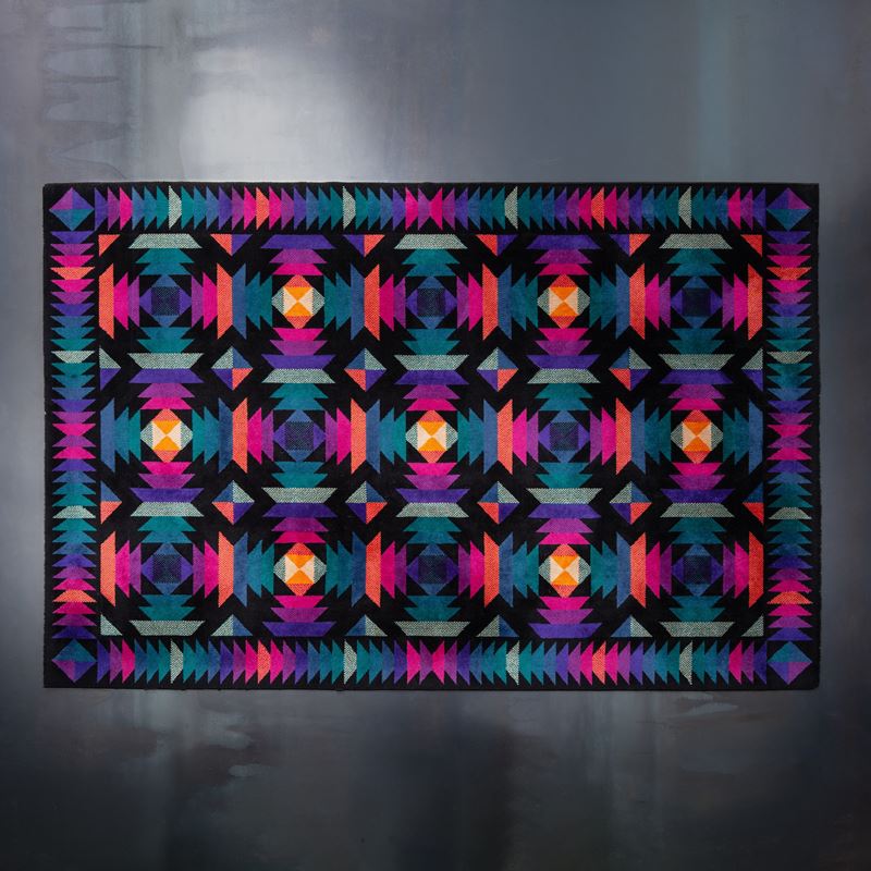 Missoni - Tappeto in lana con ordito in fibre artificiali (produzione italiana, anni ’80)