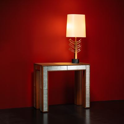 Console in legno e vetro