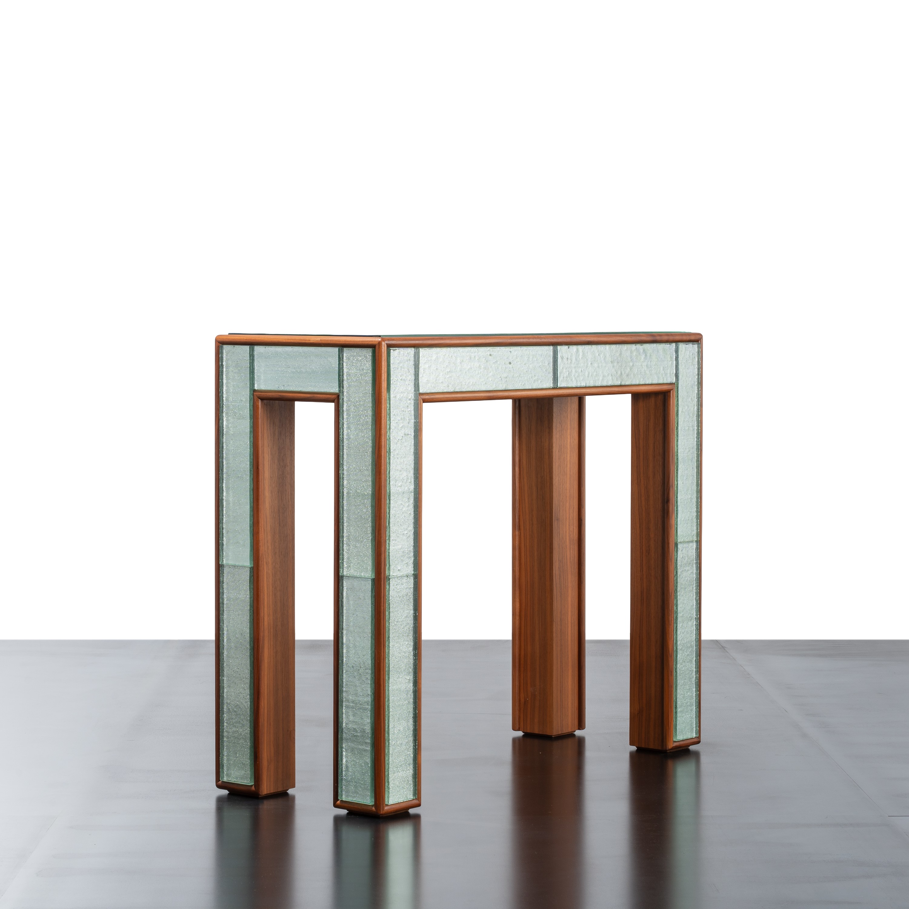 Roberto Giulio Rida - Console in legno e vetro