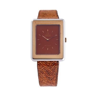 De Ville Fuego Azteca, orologio solo tempo automatico in acciaio e oro giallo 18 kt