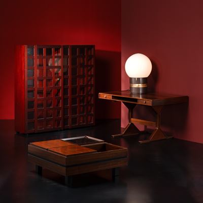 Credenza LB65 con ripiani in vetro