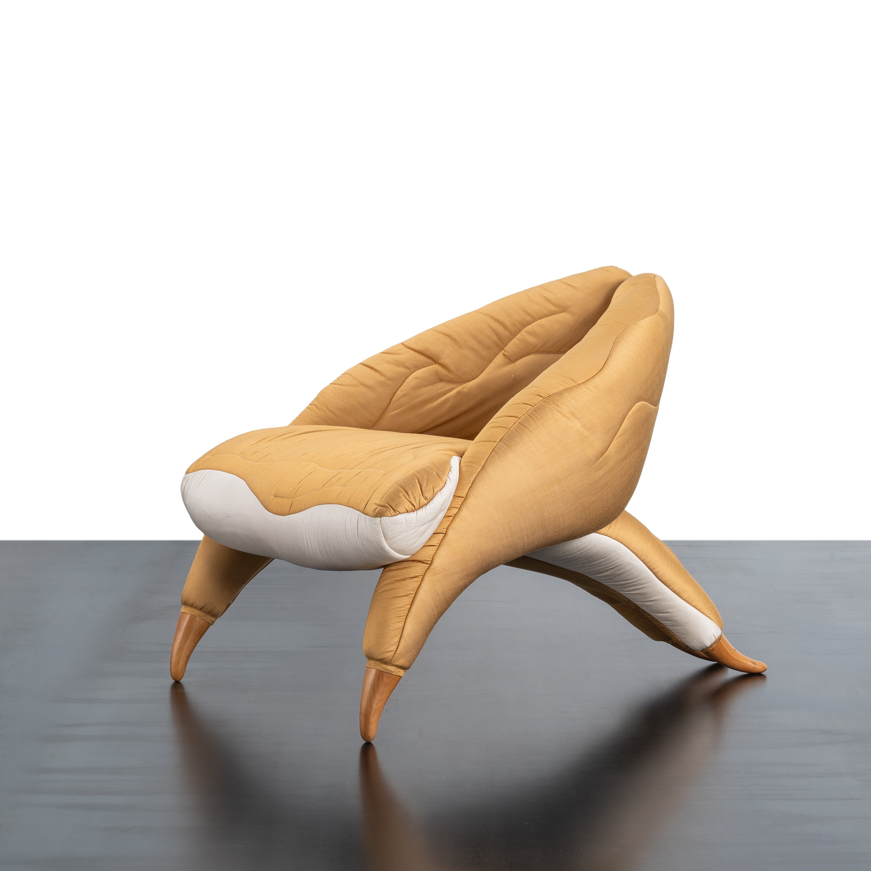 Nigel Coates - Poltrona “Galla” in legno e tessuto