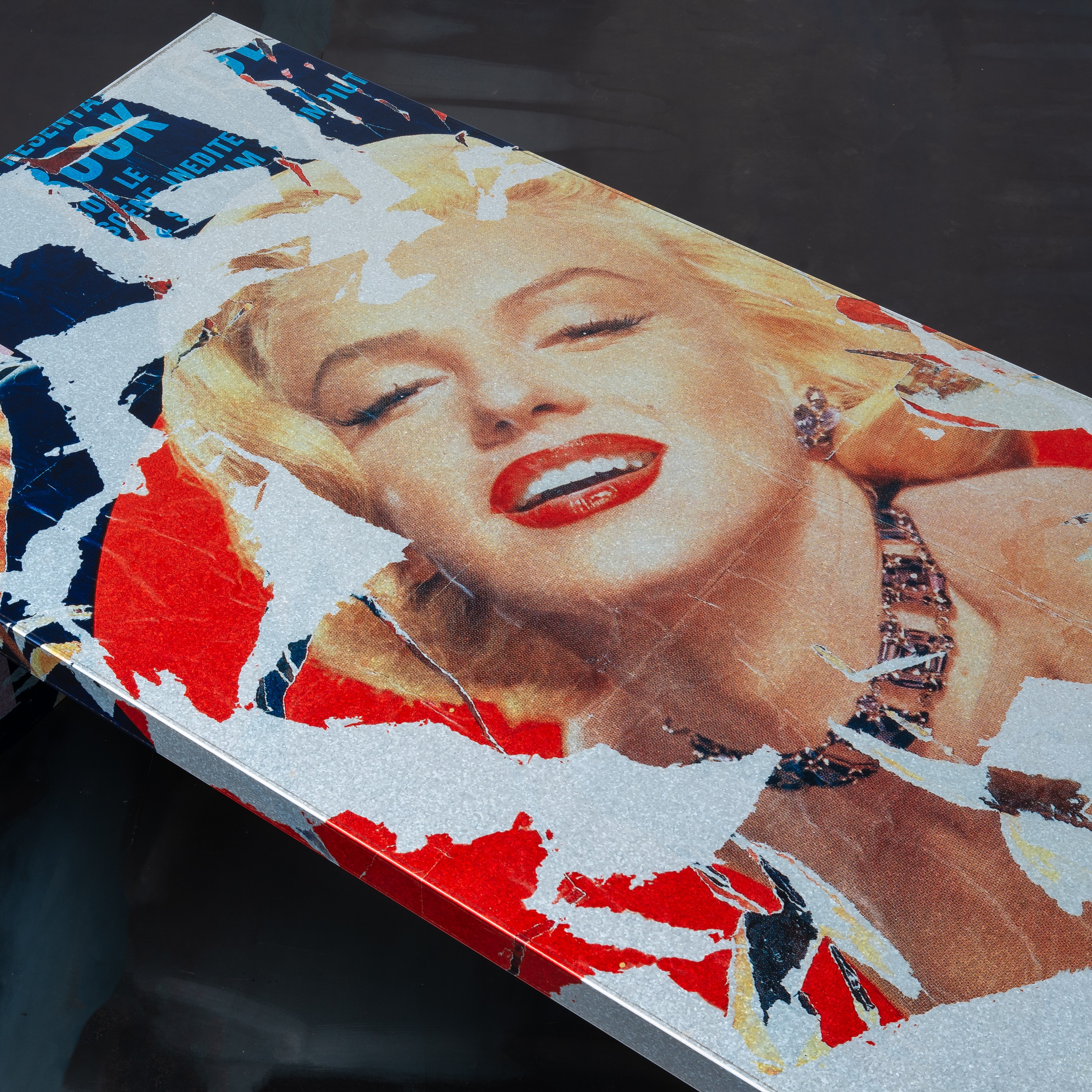 Mimmo Rotella e Marco Ferreri - Tavolo serie «Decollage»
