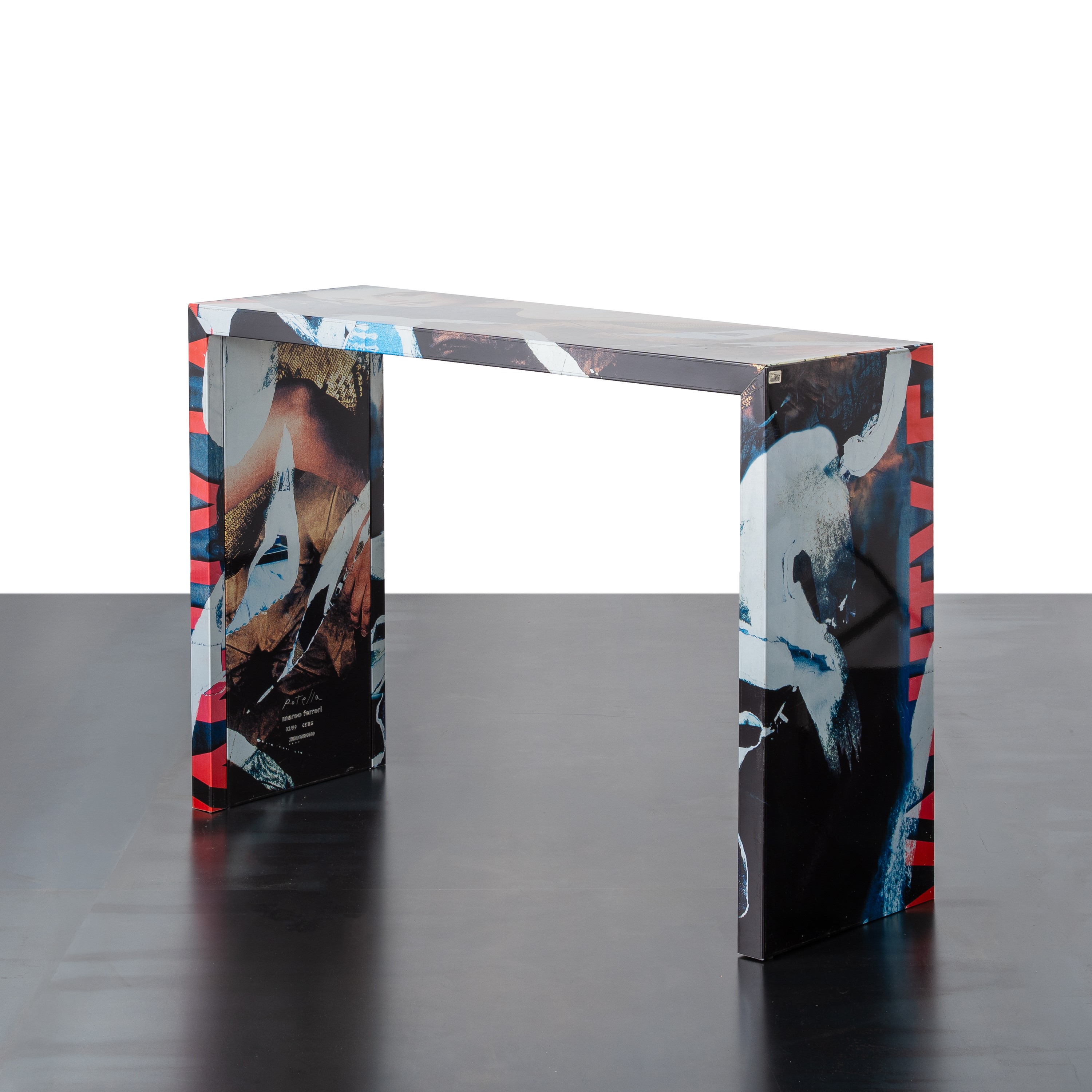 Mimmo Rotella e Marco Ferreri - Rotella e Ferreri, Console serie “Decollage”