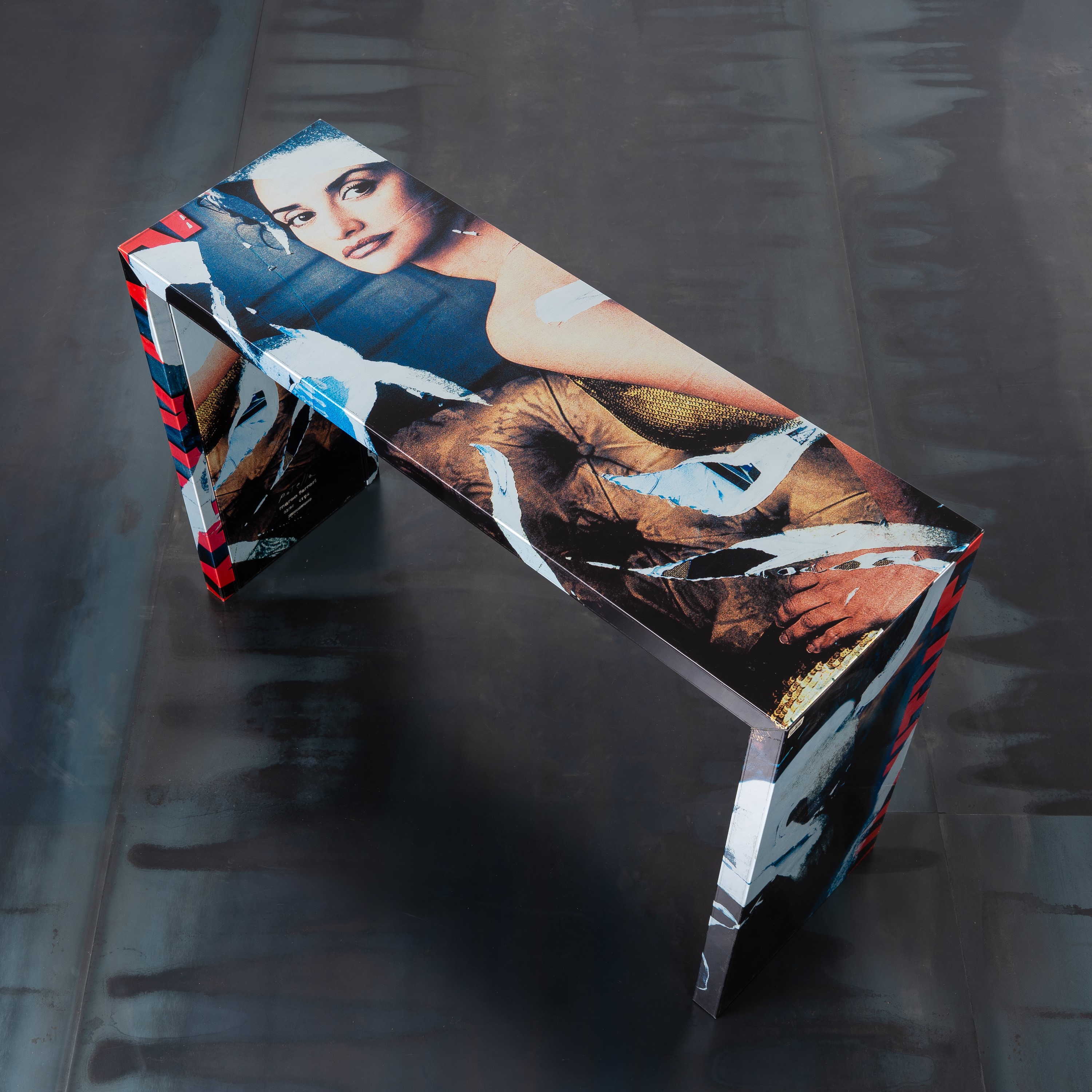 Mimmo Rotella e Marco Ferreri - Rotella e Ferreri, Console serie “Decollage”