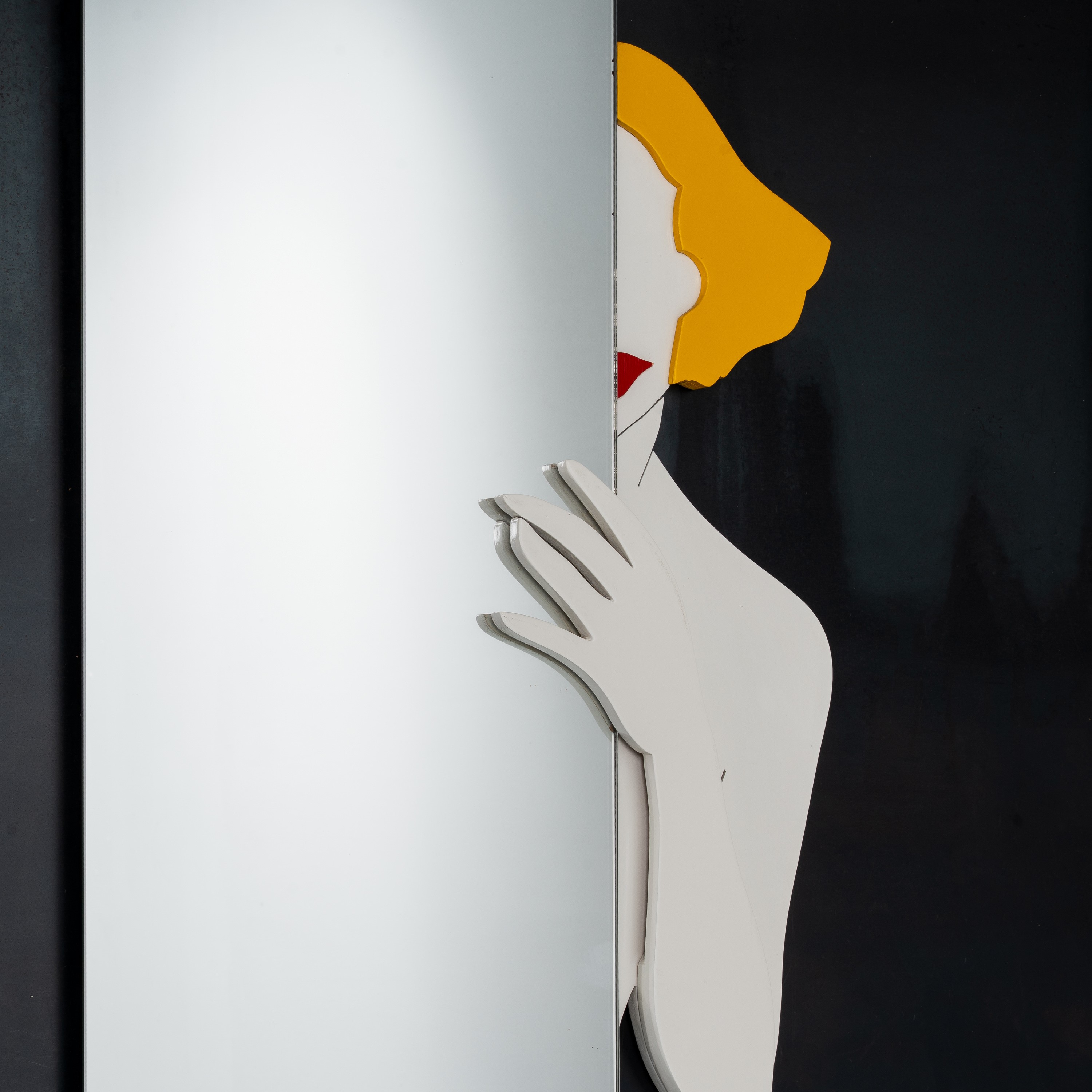 Annalisa Guariso - Coppia di specchi da parete in legno e vetro