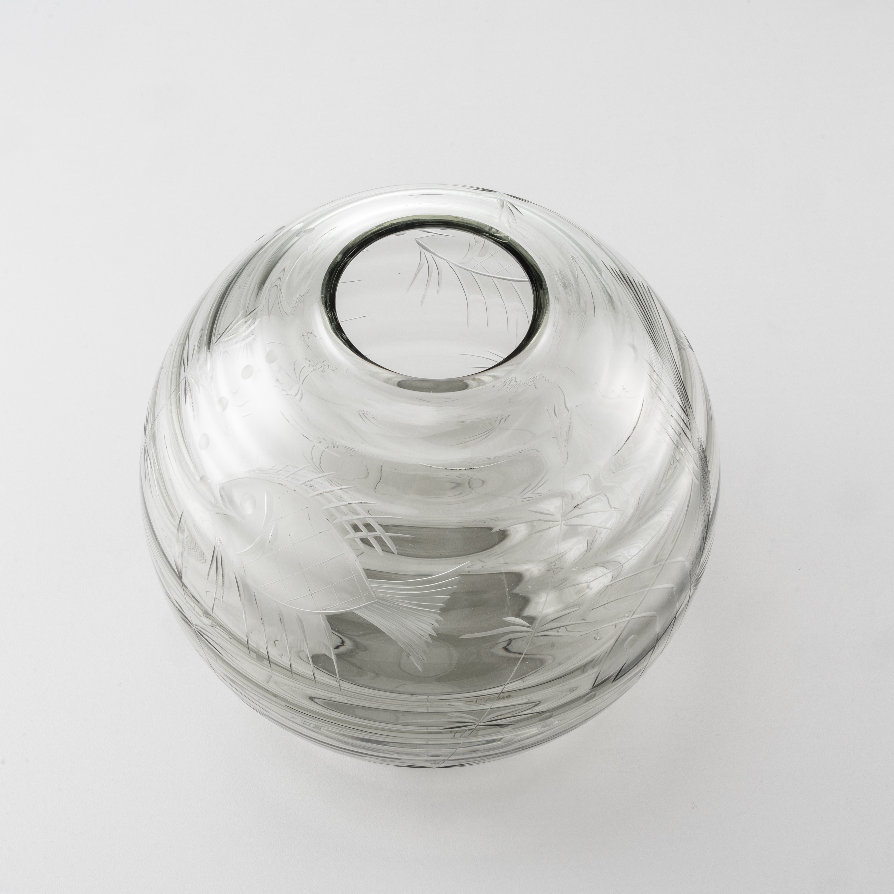 Nason & Moretti - Boule (vetro inciso, produzione S.A.L.I.R., anni '30)