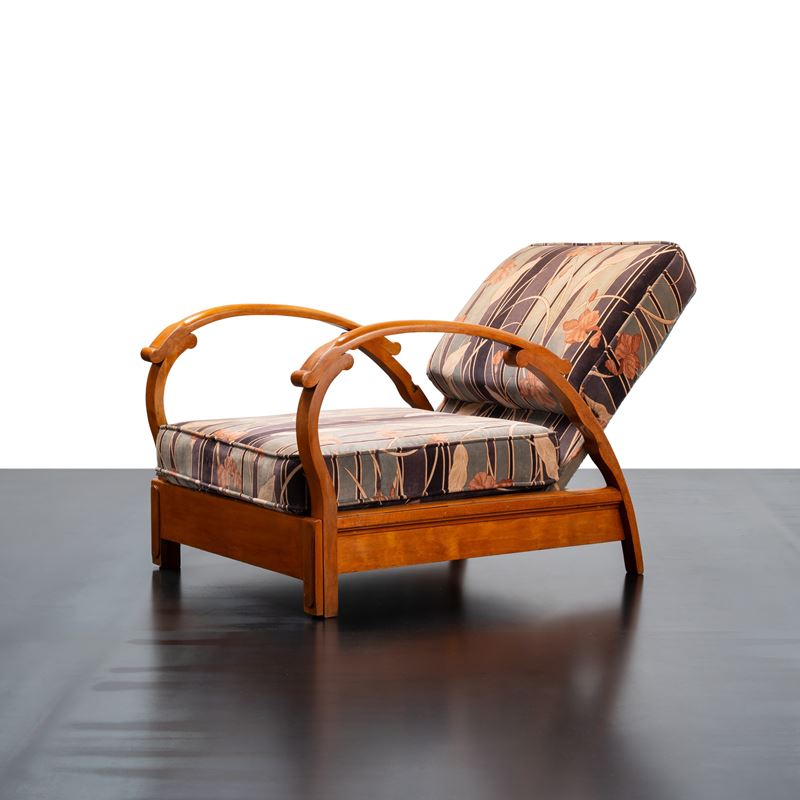 Anonimo - Chaise longue reclinabile in tre posizioni