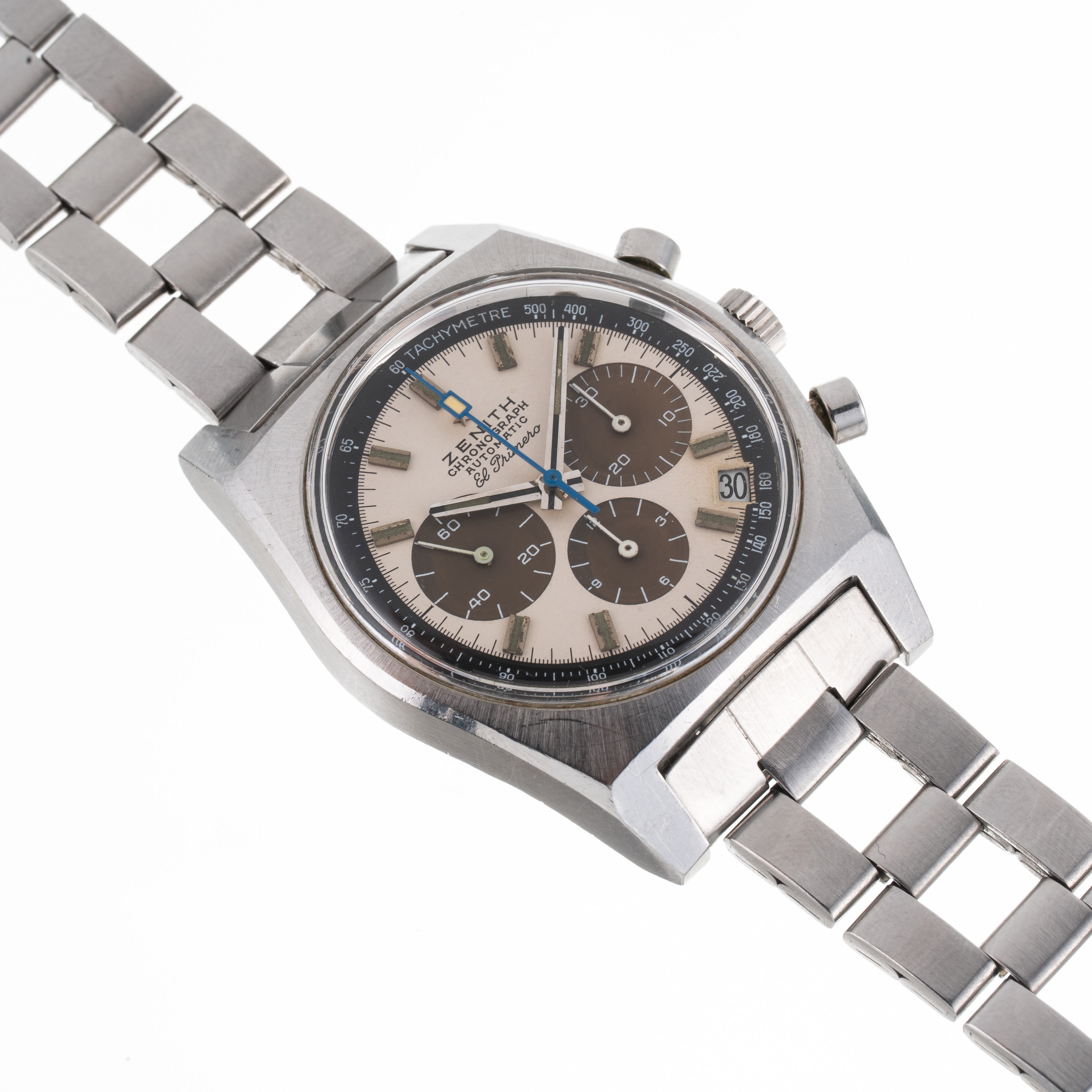 Zenith - El Primero A384 cronografo automatico in acciaio con quadrante tropicale