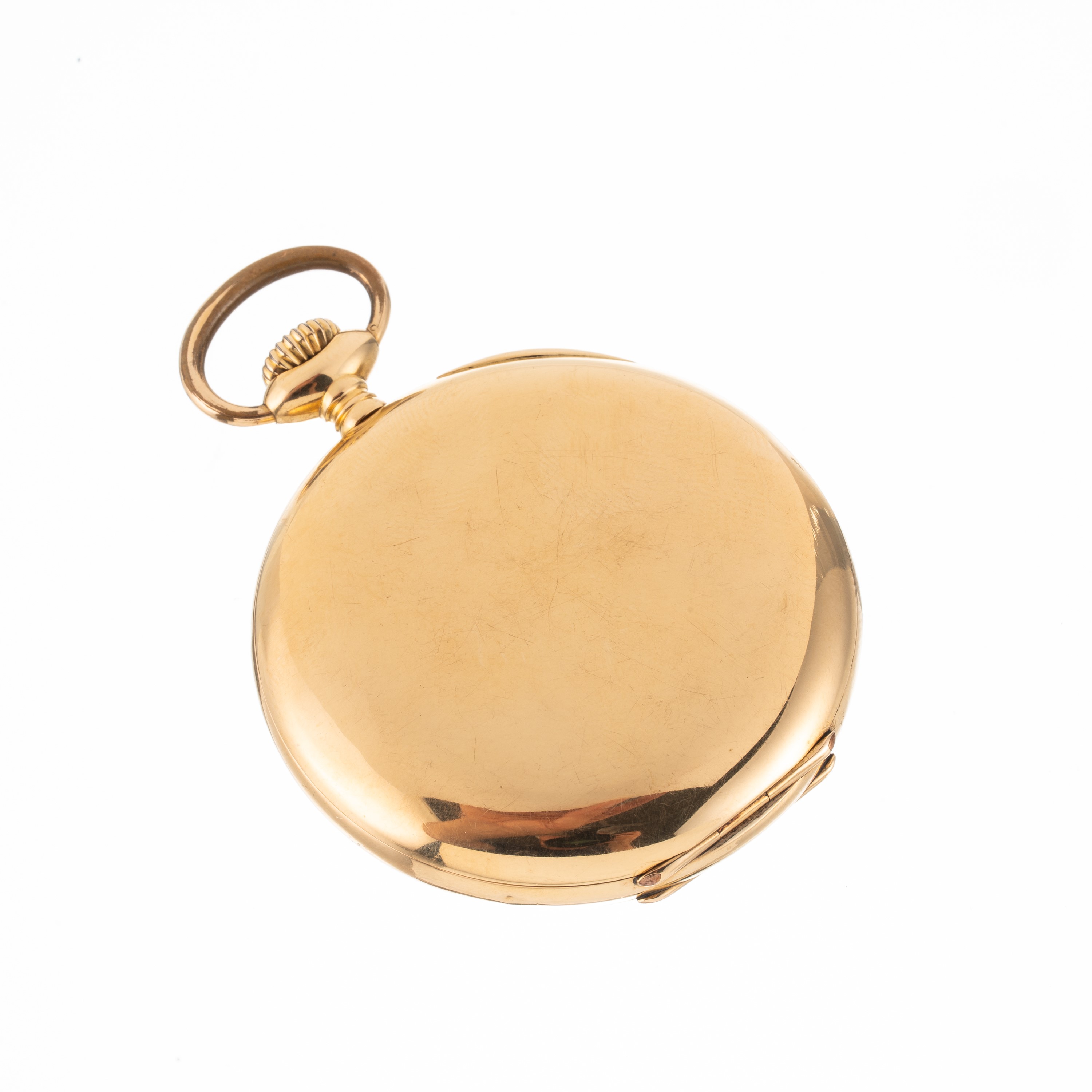 Longines - Orologio da tasca in oro giallo 18 kt con quadrante in porcellana