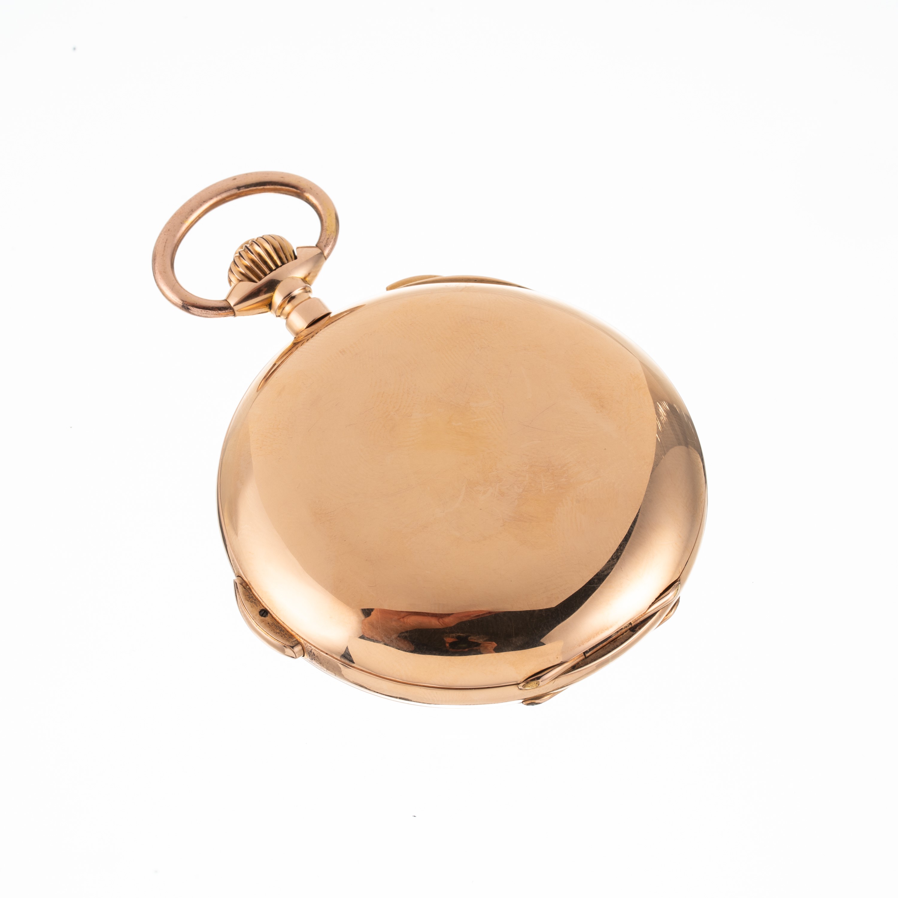 Orologio da tasca, cronografo a carica manuale in oro rosa 18 kt con ripetizione dei quarti