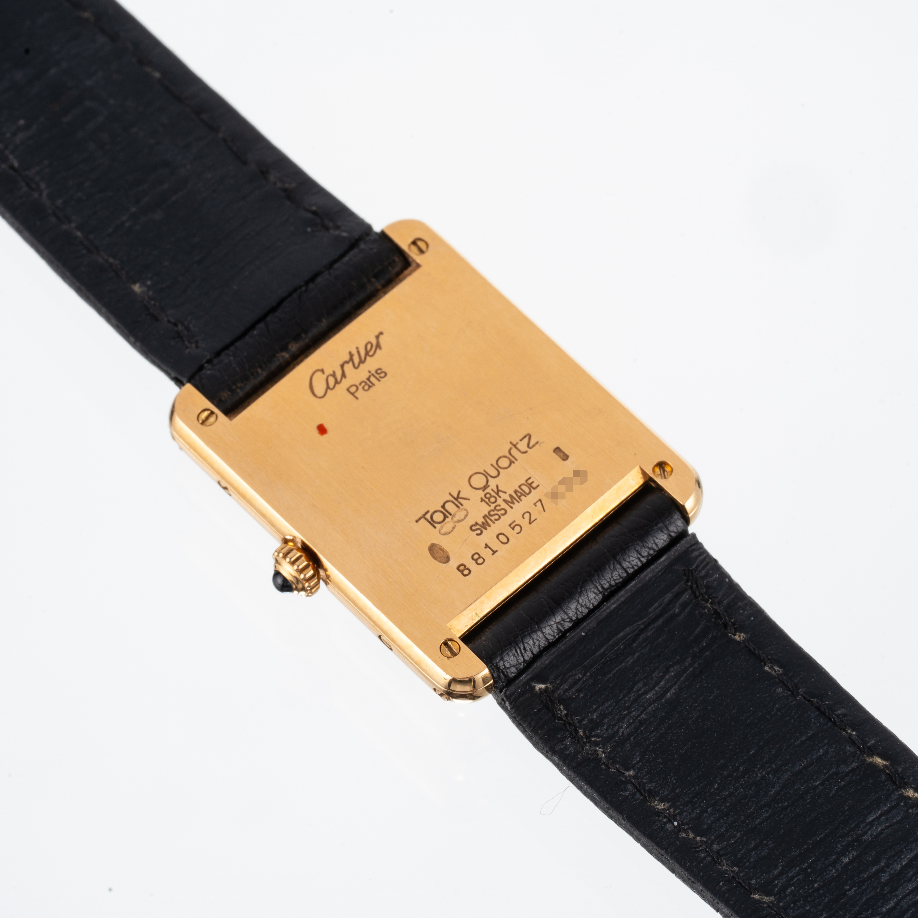 Cartier - Tank Quartz 88105, orologio solo tempo al quarzo in oro giallo 18 kt