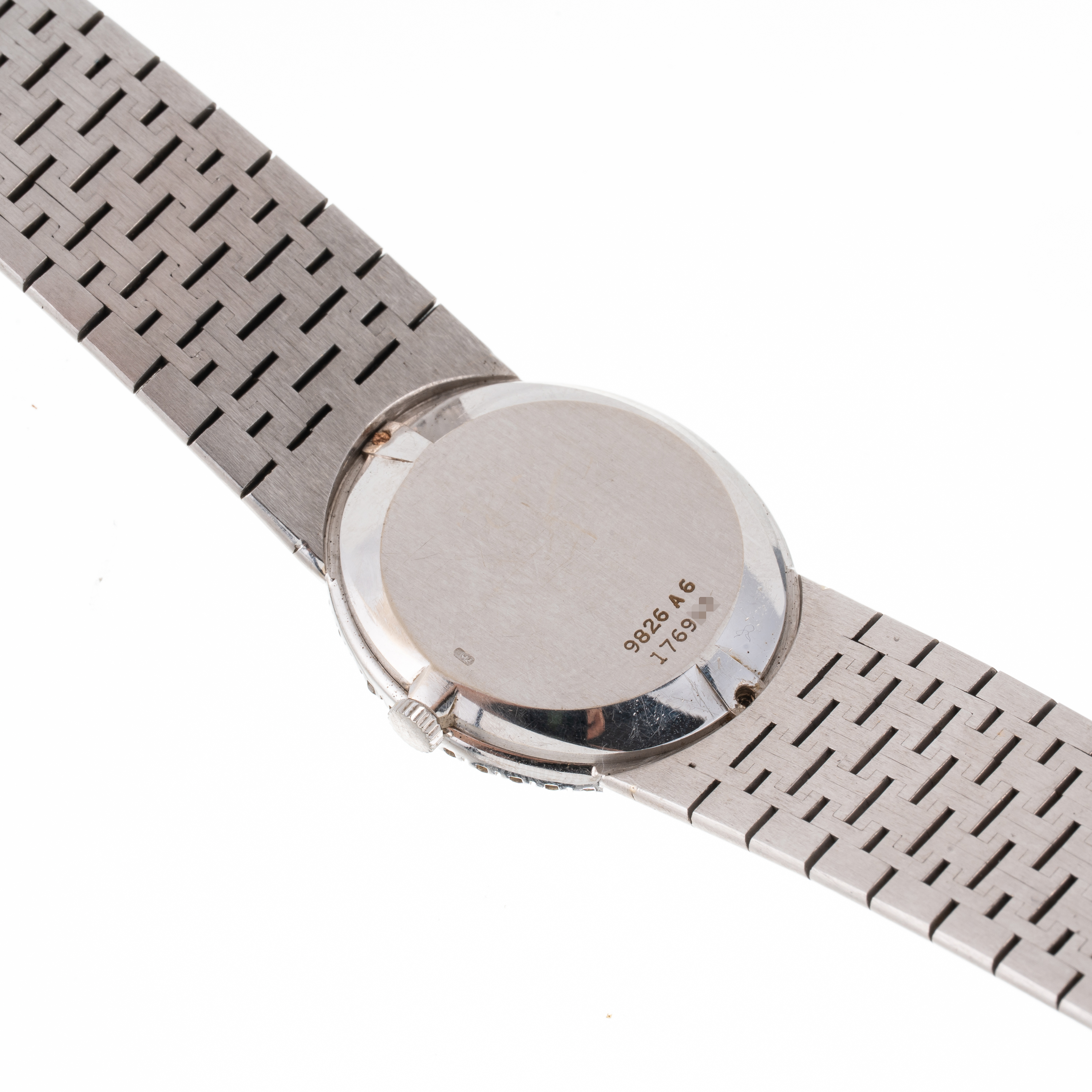 Piaget - Orologio solo tempo in oro bianco 18 kt con quadrante in giada e ghiera con brillanti (c...
