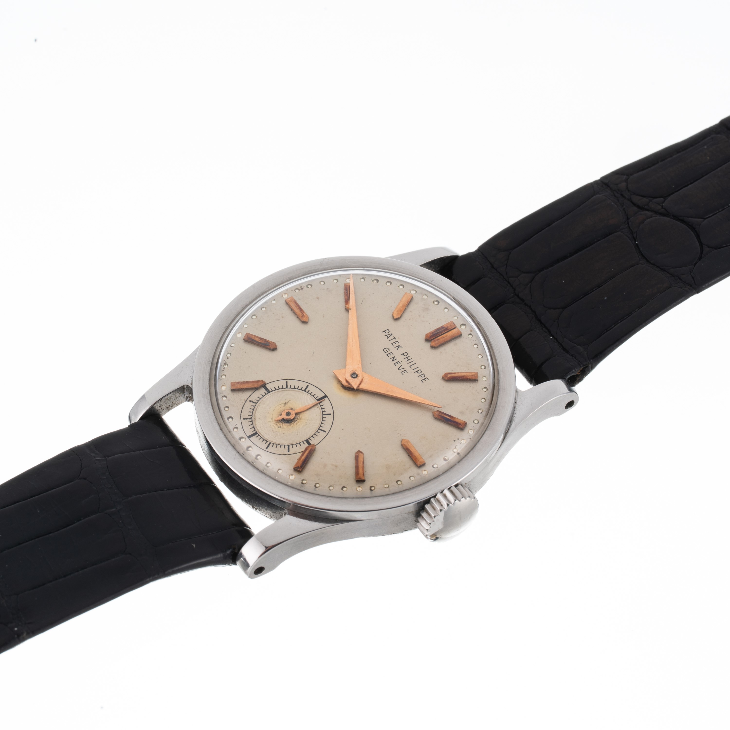 Patek Philippe - Calatrava 96, orologio solo tempo con carica manuale in acciaio