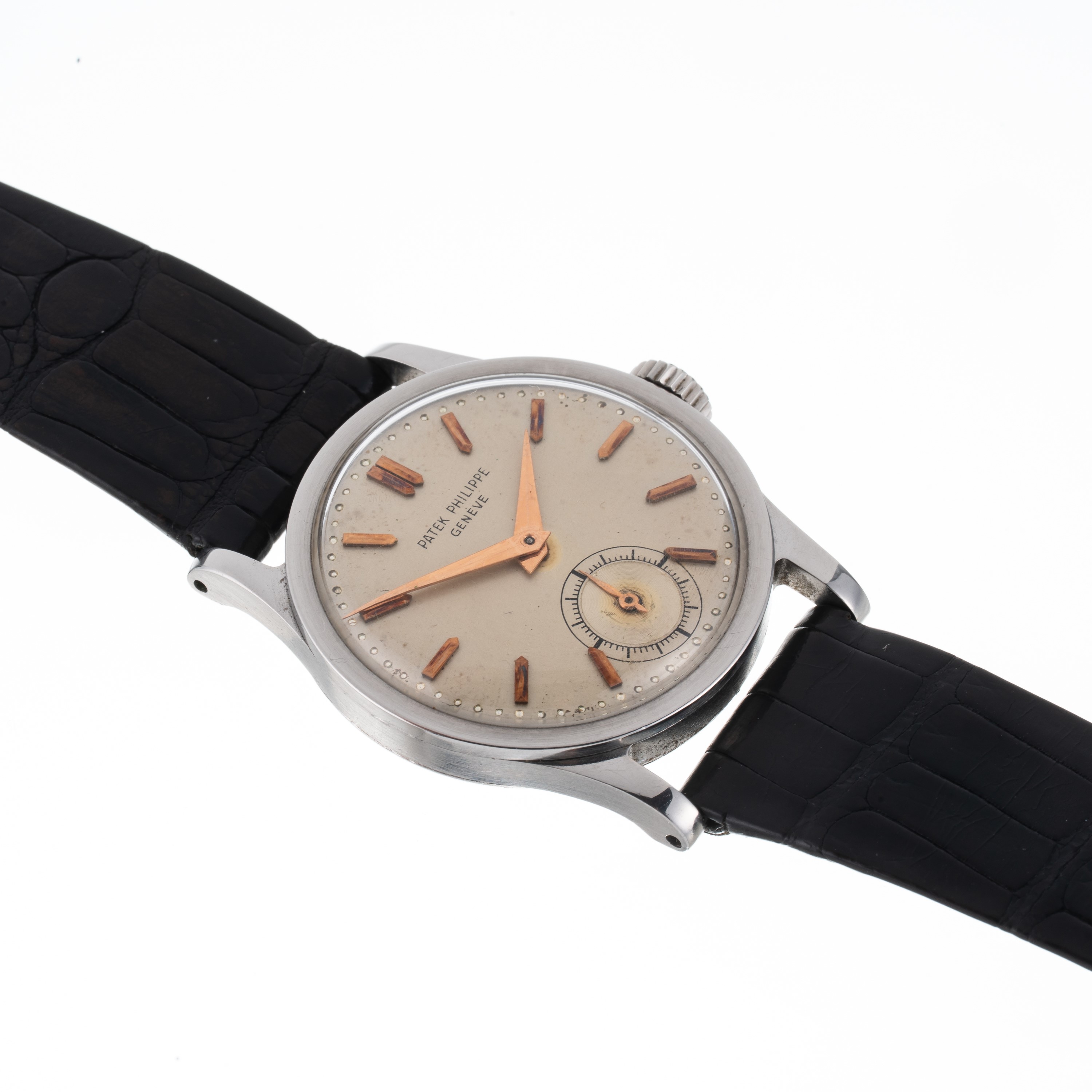 Patek Philippe - Calatrava 96, orologio solo tempo con carica manuale in acciaio