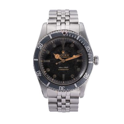 Submariner (Ref. 5508) Orologio solo tempo automatico in acciaio con quadrante gilt
