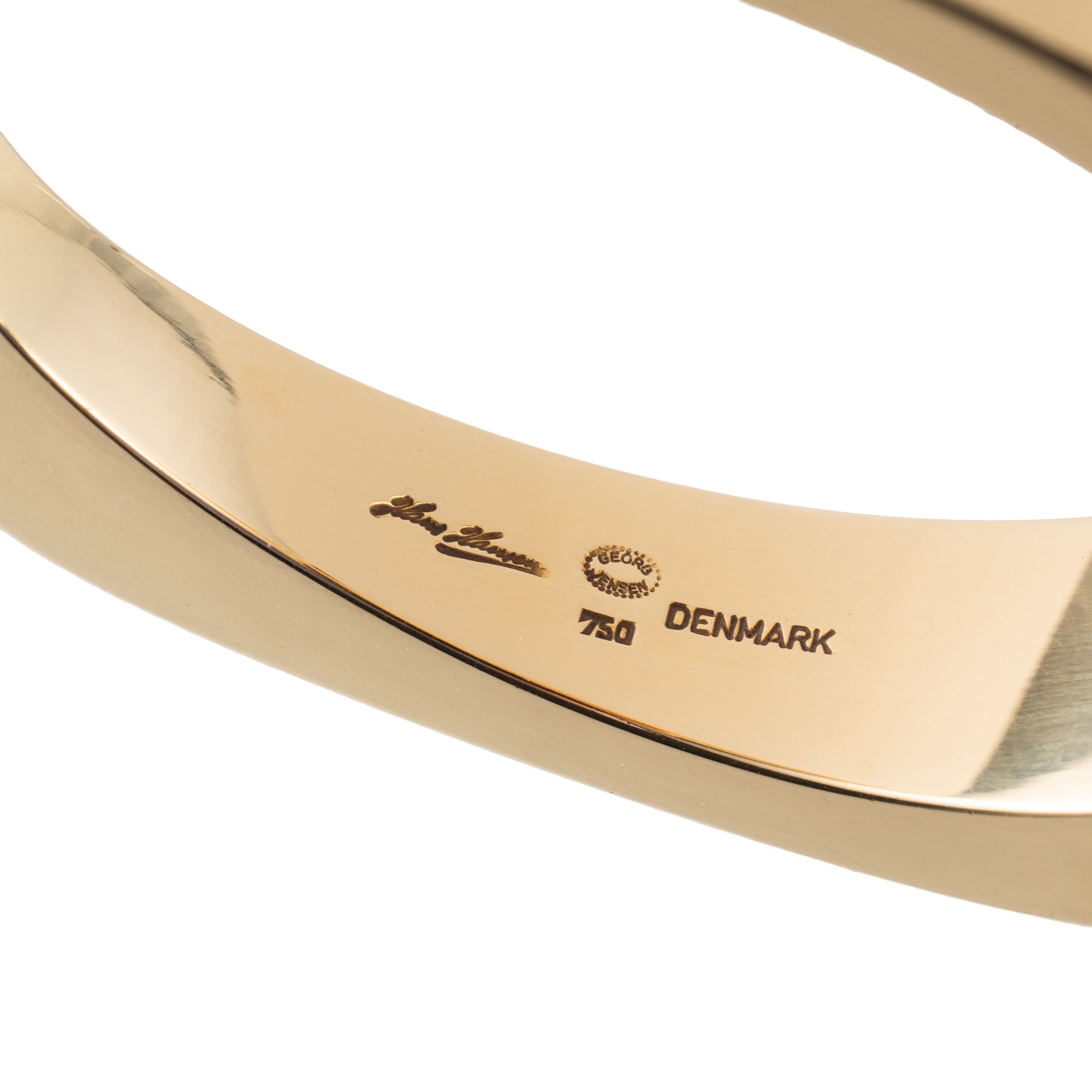 Bracciale in oro giallo 18 kt con marchio “George Jensen Denmark”
