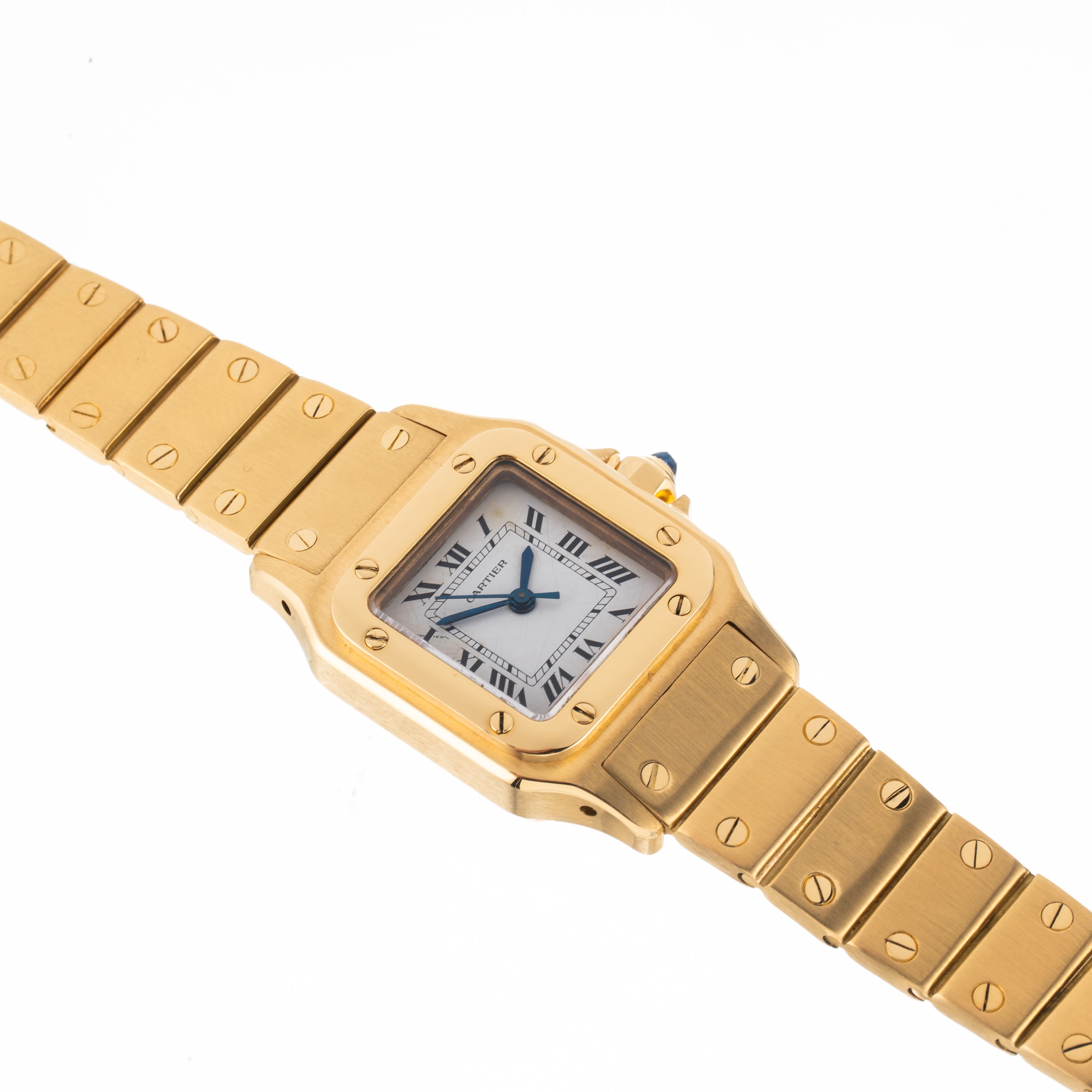 Cartier - Santos Or Massif Lady 0901, orologio da polso in oro giallo 18 kt con bracciale