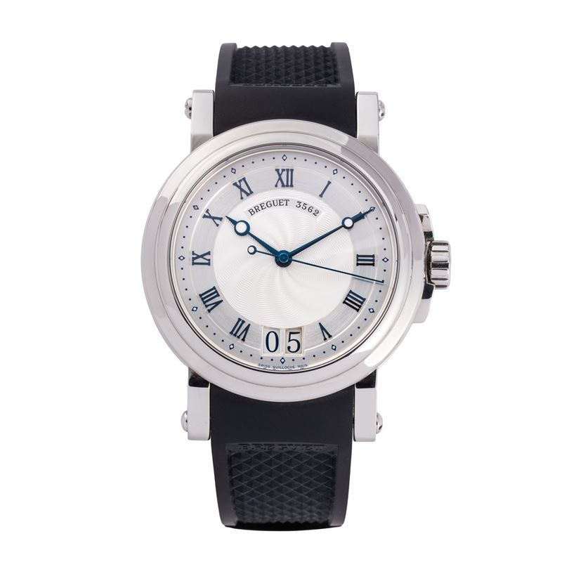 Breguet - Horloger de la Marine 5817 — orologio a carica automatica in acciaio con quadrante bito...