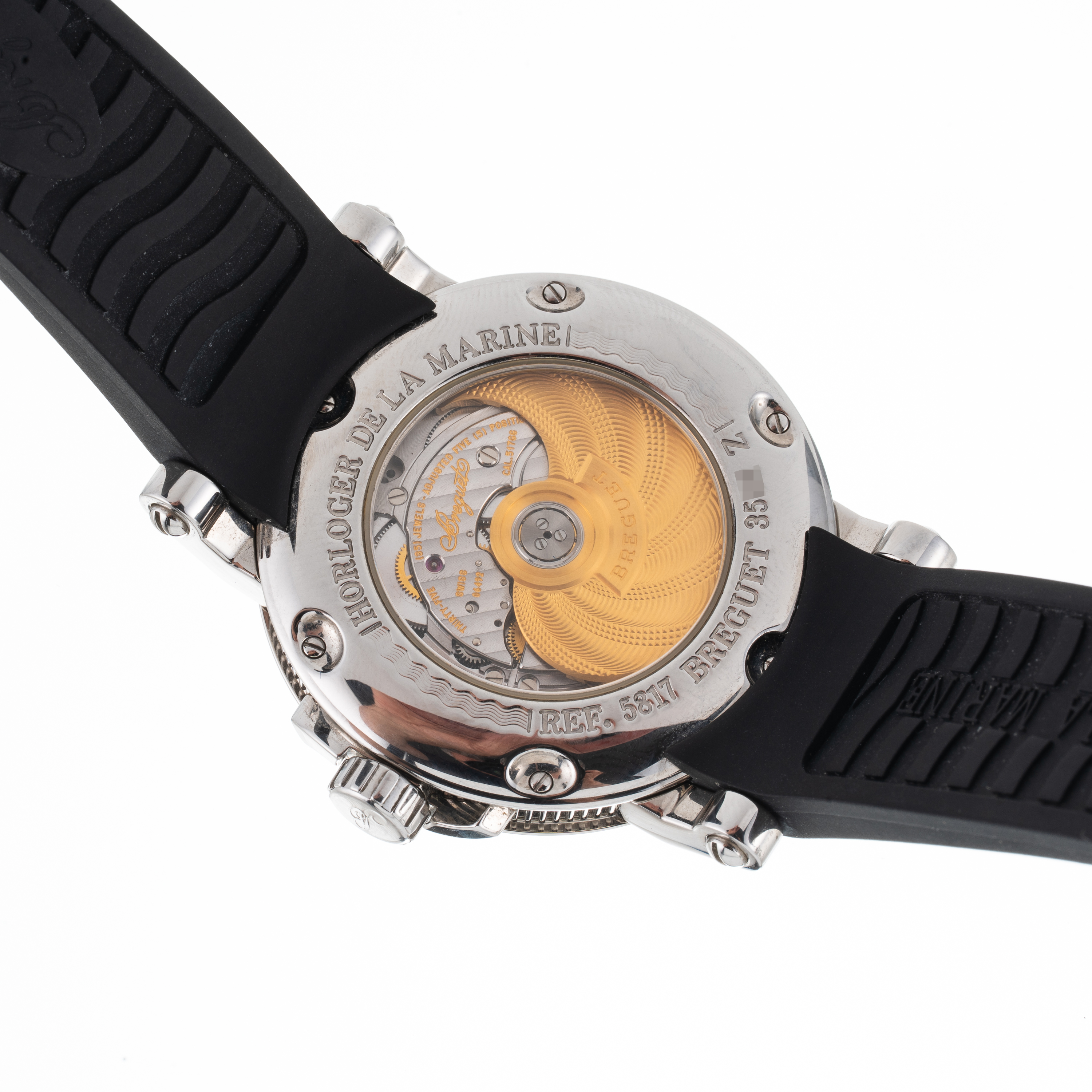 Breguet - Horloger de la Marine 5817 — orologio a carica automatica in acciaio con quadrante bito...