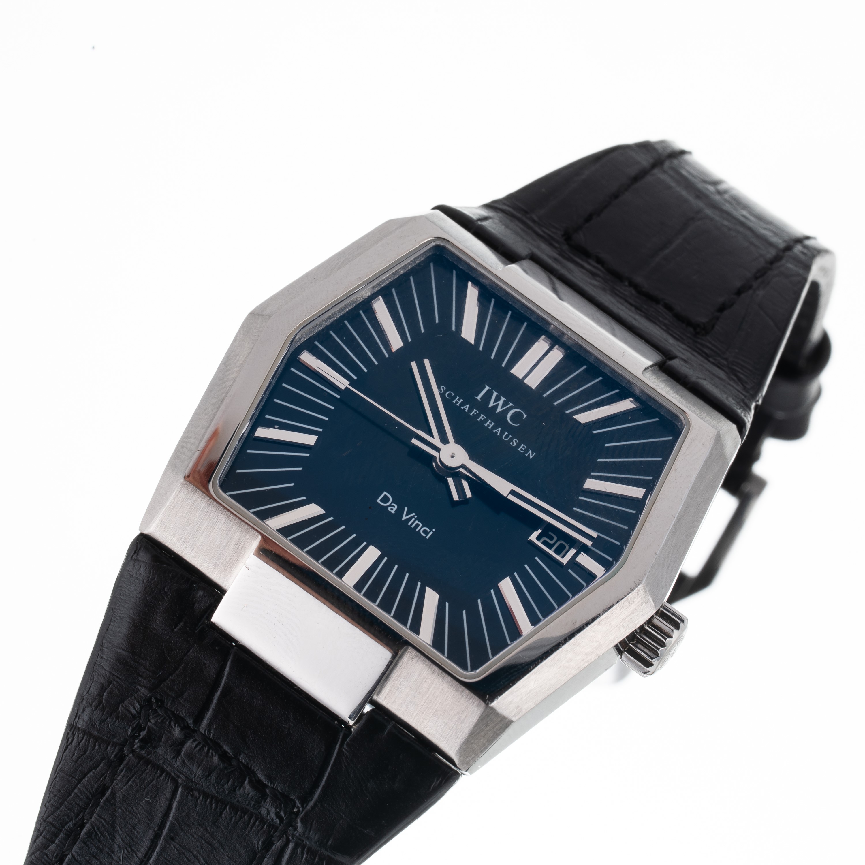 Iwc - Da Vinci (solo tempo) — orologio da polso automatico in acciaio con quadrante blu