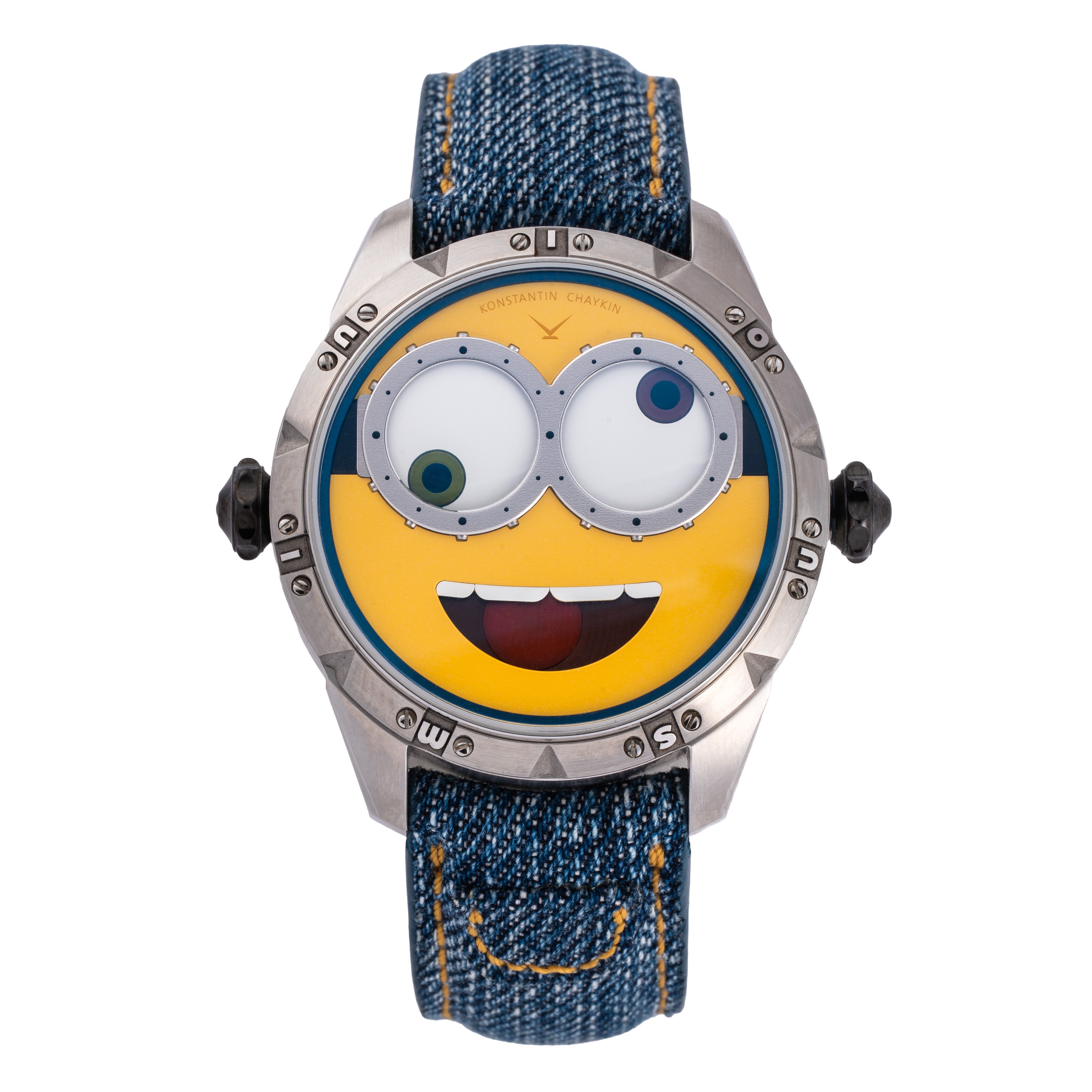 Konstantin Chaykin - Minions, orologio solo tempo automatico in acciaio con quadrante “Minions”