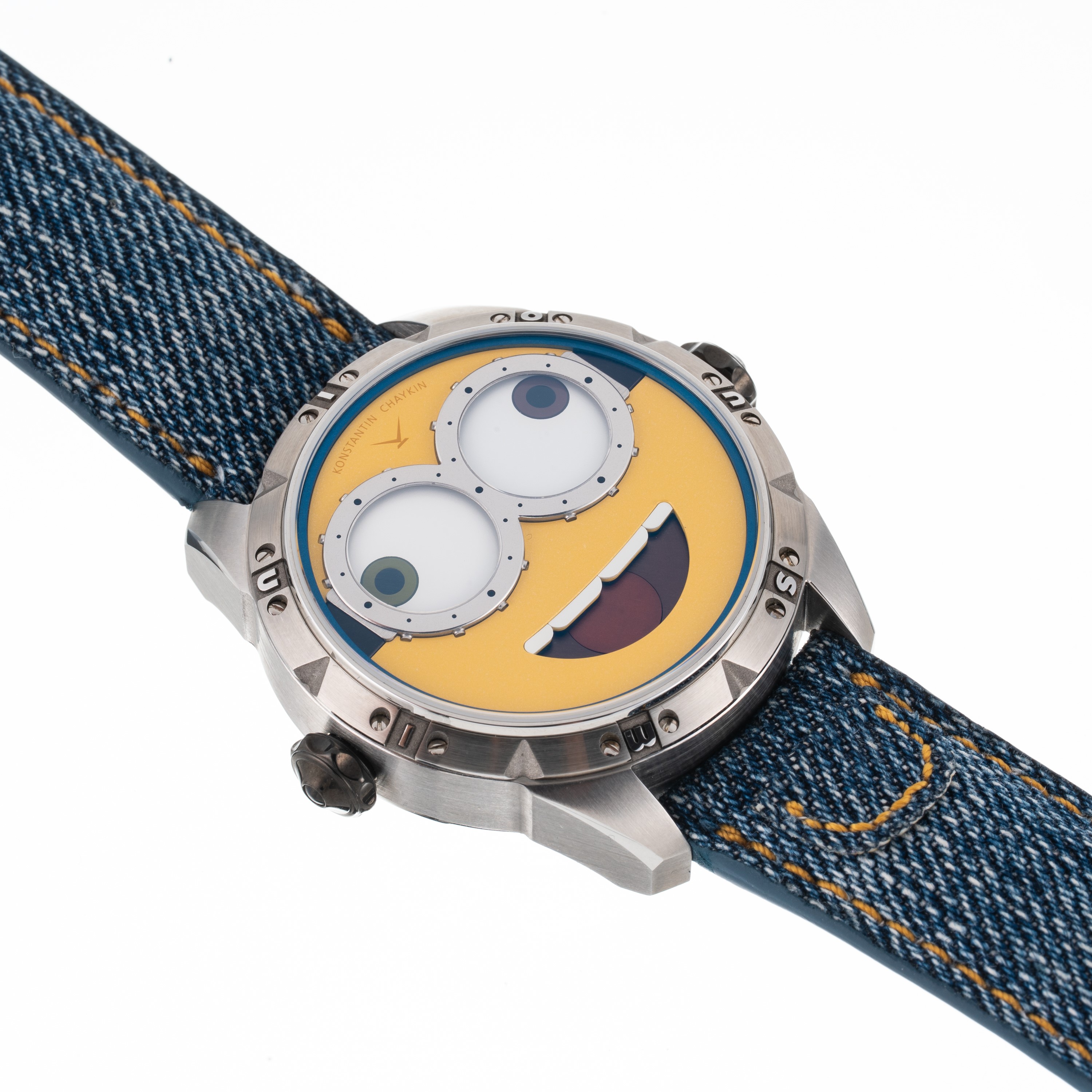 Konstantin Chaykin - Minions, orologio solo tempo automatico in acciaio con quadrante “Minions”
