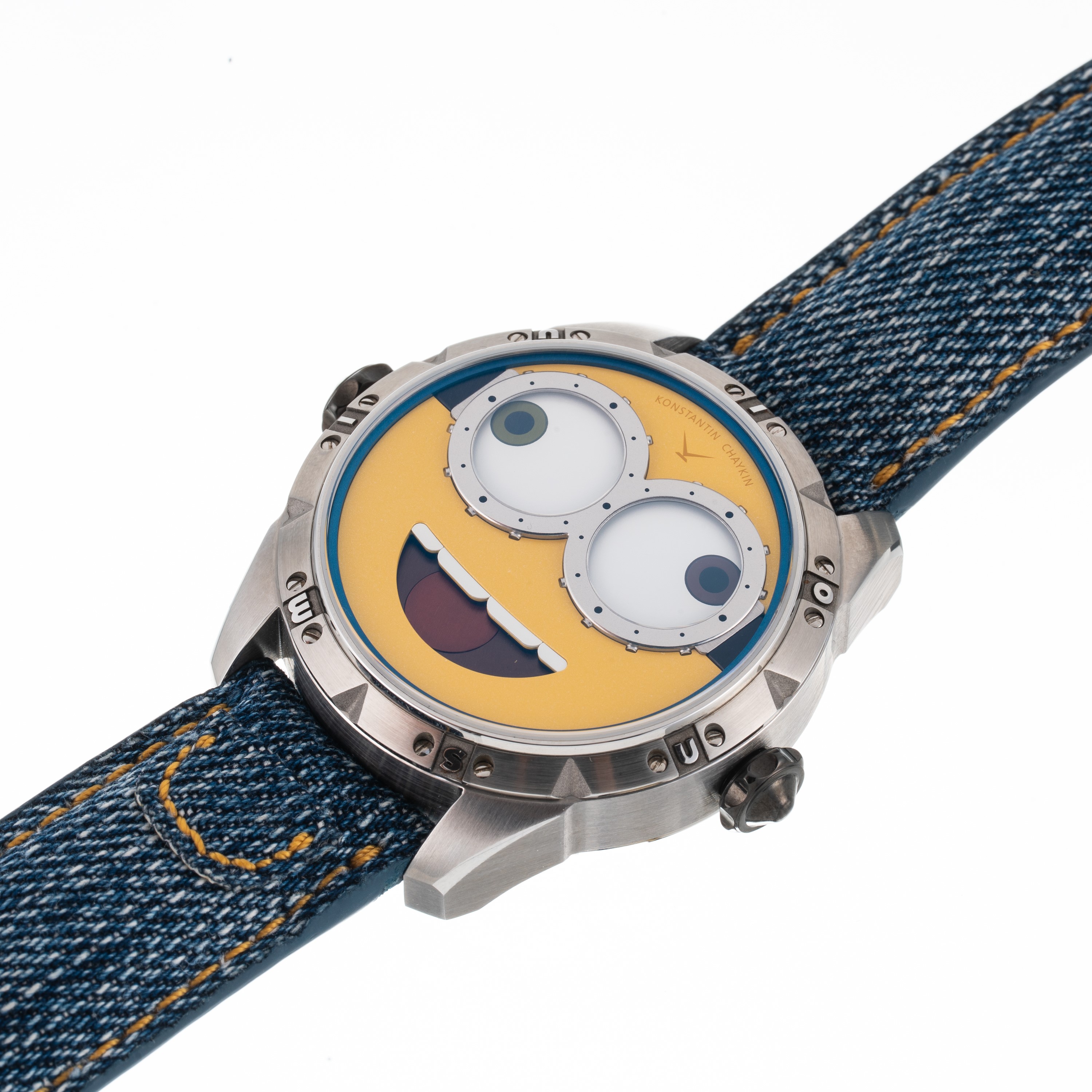Konstantin Chaykin - Minions, orologio solo tempo automatico in acciaio con quadrante “Minions”