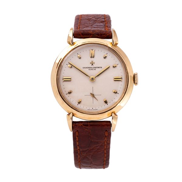 VACHERON CONSTANTIN - VACHERON CONSTANTIN OROLOGIO SOLO TEMPO A CARICA MANUALE IN ORO GIALLO 18KT CON ANSE A GOCCIA E QUADRANTE BIANCO CON PICCOLI SECONDI AD ORE SEI