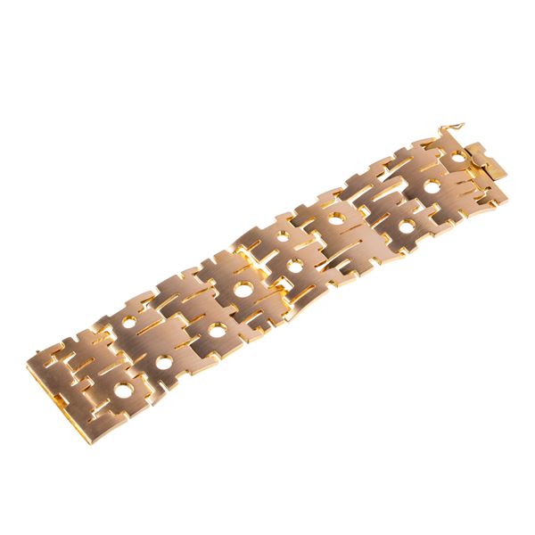 BRACCIALE IN ORO GIALLO 18 KT CON ELEMENTI SNODATI