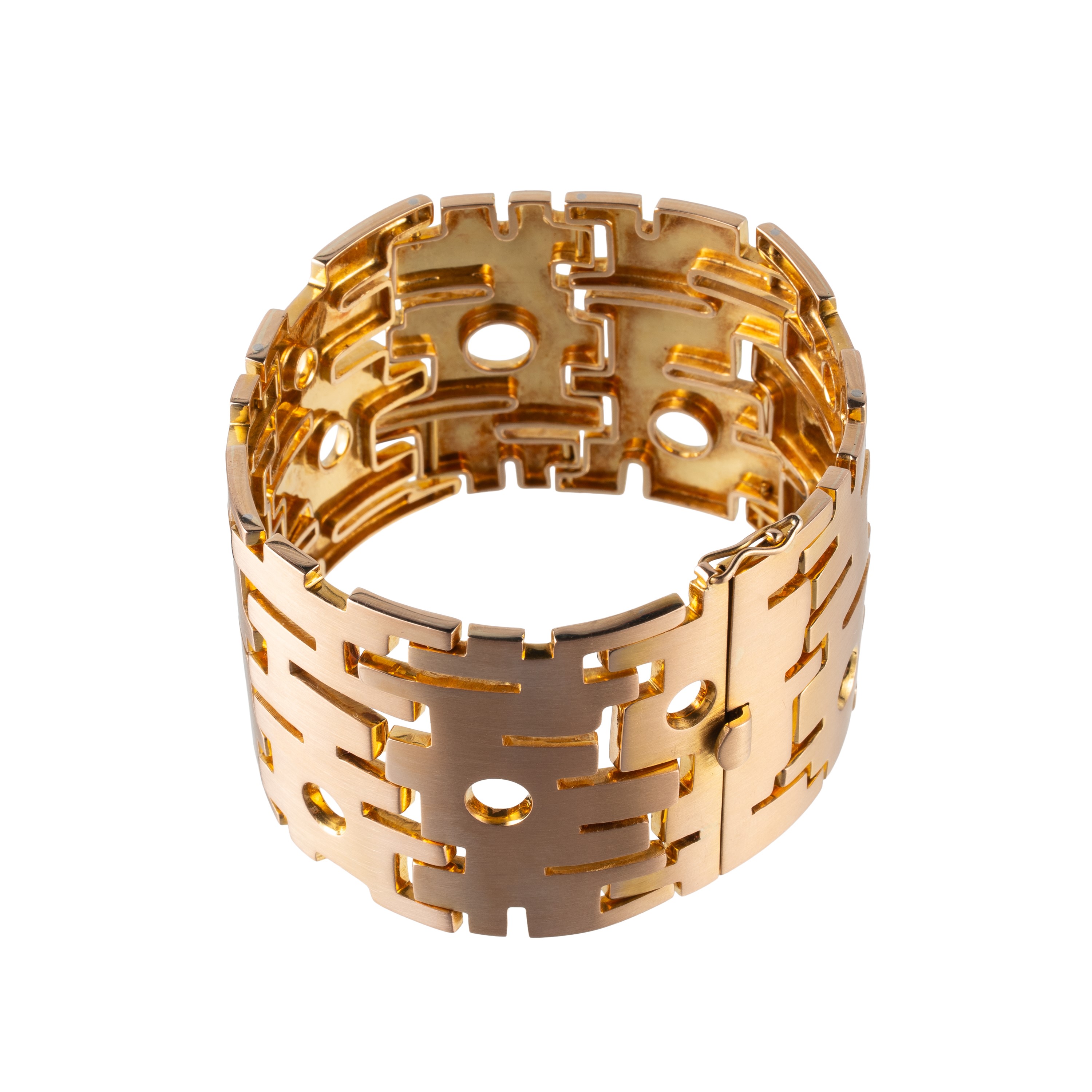 Bracciale in Oro Giallo 18 Kt con Elementi Snodati