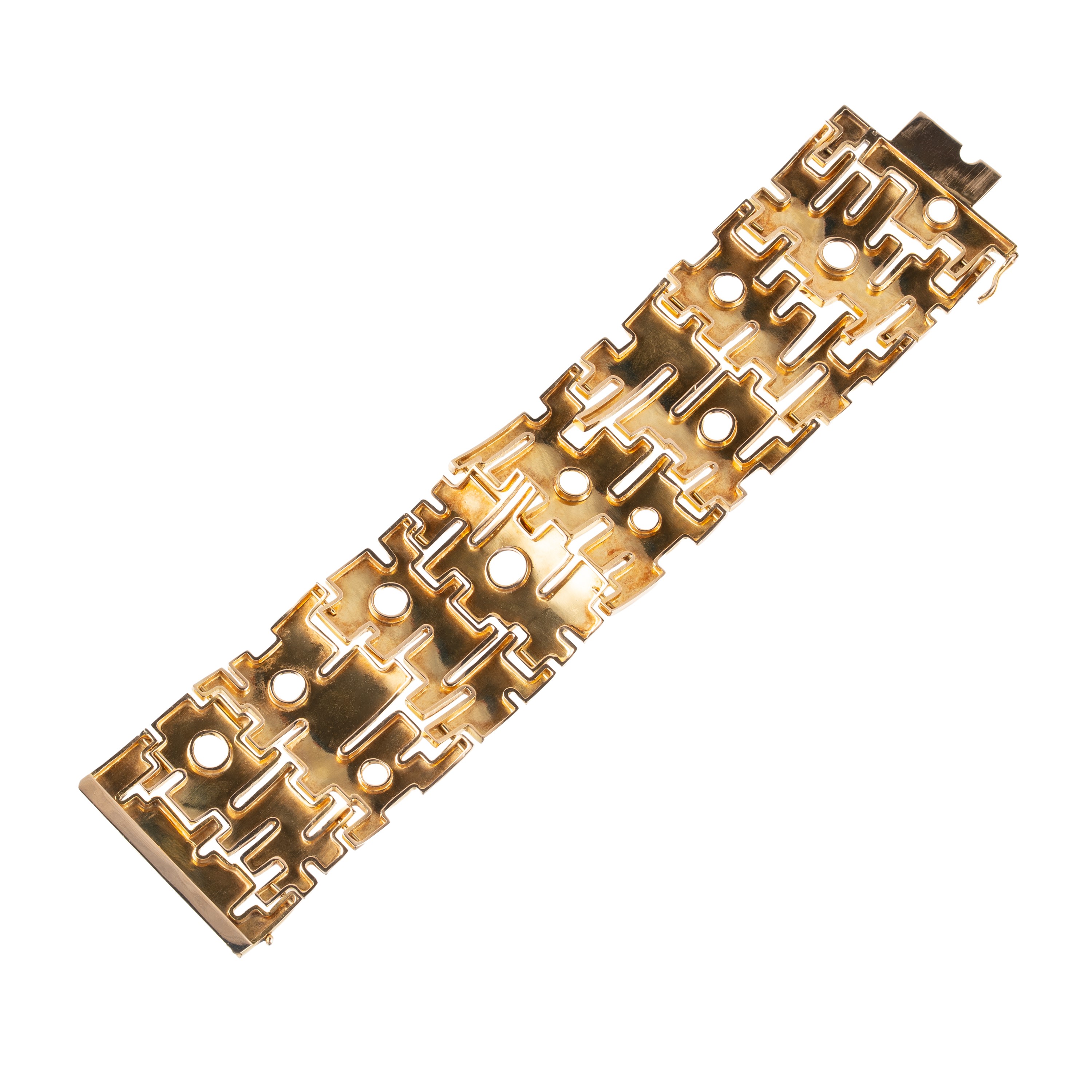 Bracciale in Oro Giallo 18 Kt con Elementi Snodati