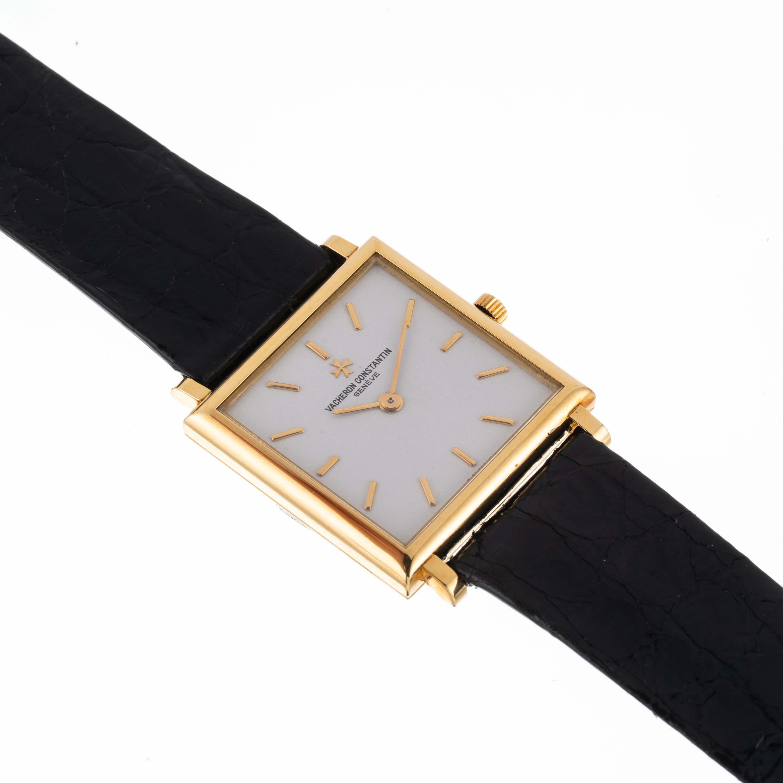 Vacheron Constantin - Orologio solo tempo a carica manuale in oro giallo 18 kt con quadrante bian...