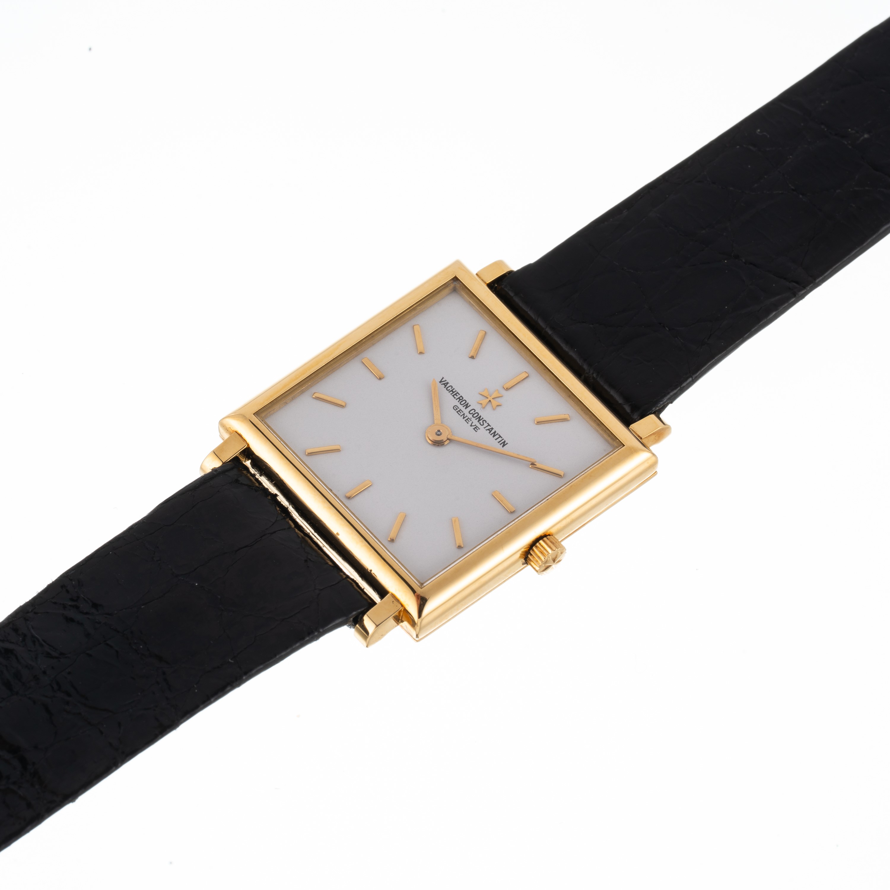 Vacheron Constantin - Orologio solo tempo a carica manuale in oro giallo 18 kt con quadrante bian...