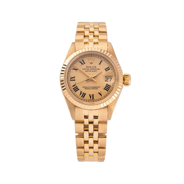 ROLEX - ROLEX  - DATEJUST BUCKLEY OROLOGIO A CARICA AUTOMATICA IN ORO GIALLO 18KT CON BRACCIALE JUBILEE IN ORO GIALLO 18KT E QUADRANTE CHAMPAGNE 'BUCKLEY' CON DATARIO AD ORE TRE
