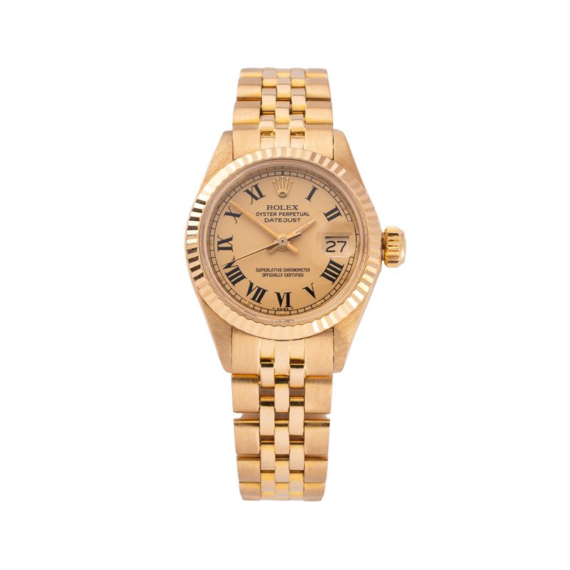 Rolex - Datejust 6917 “Buckley” – orologio automatico in oro giallo 18 kt con quadrante champagne