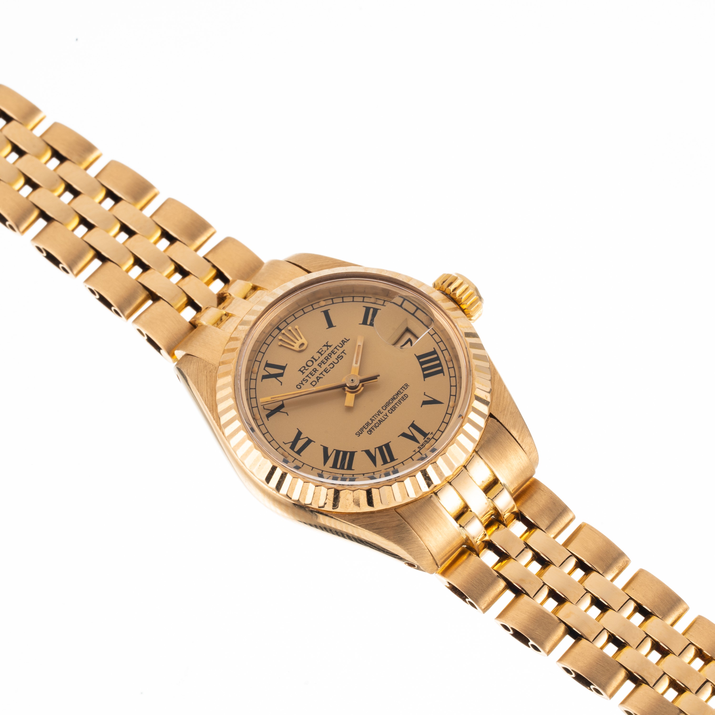 Rolex - Datejust 6917 “Buckley” – orologio automatico in oro giallo 18 kt con quadrante champagne