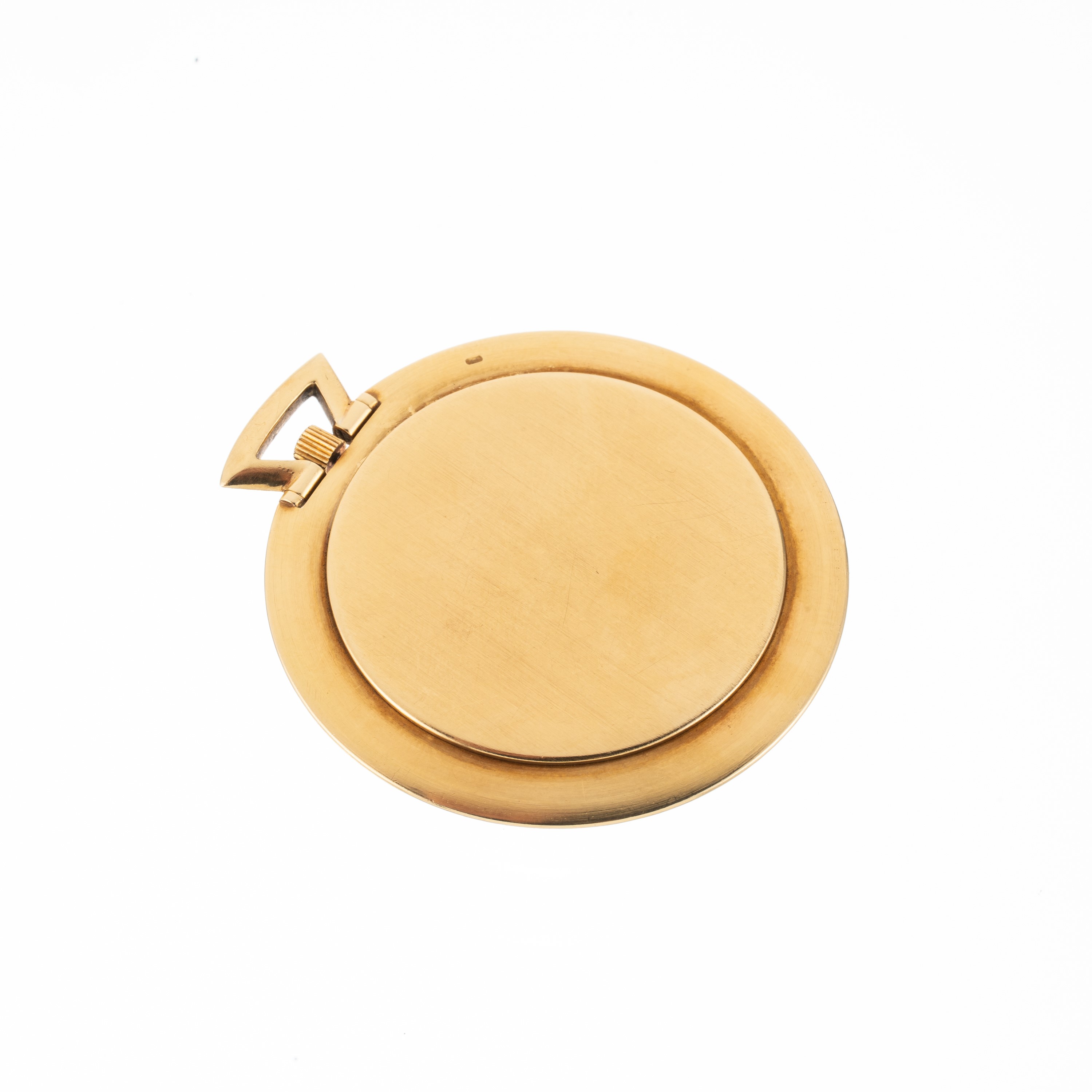Patek Philippe - Orologio da tasca in oro giallo 18 kt a carica manuale con quadrante bianco firm...