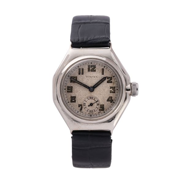 ROLEX - ROLEX - OYSTER OROLOGIO SOLO TEMPO A CARICA MANUALE CON CASSA OTTAGONALE IN ACCIAIO, INDICI ARABI E PICCOLI SECONDI AD ORE SEI