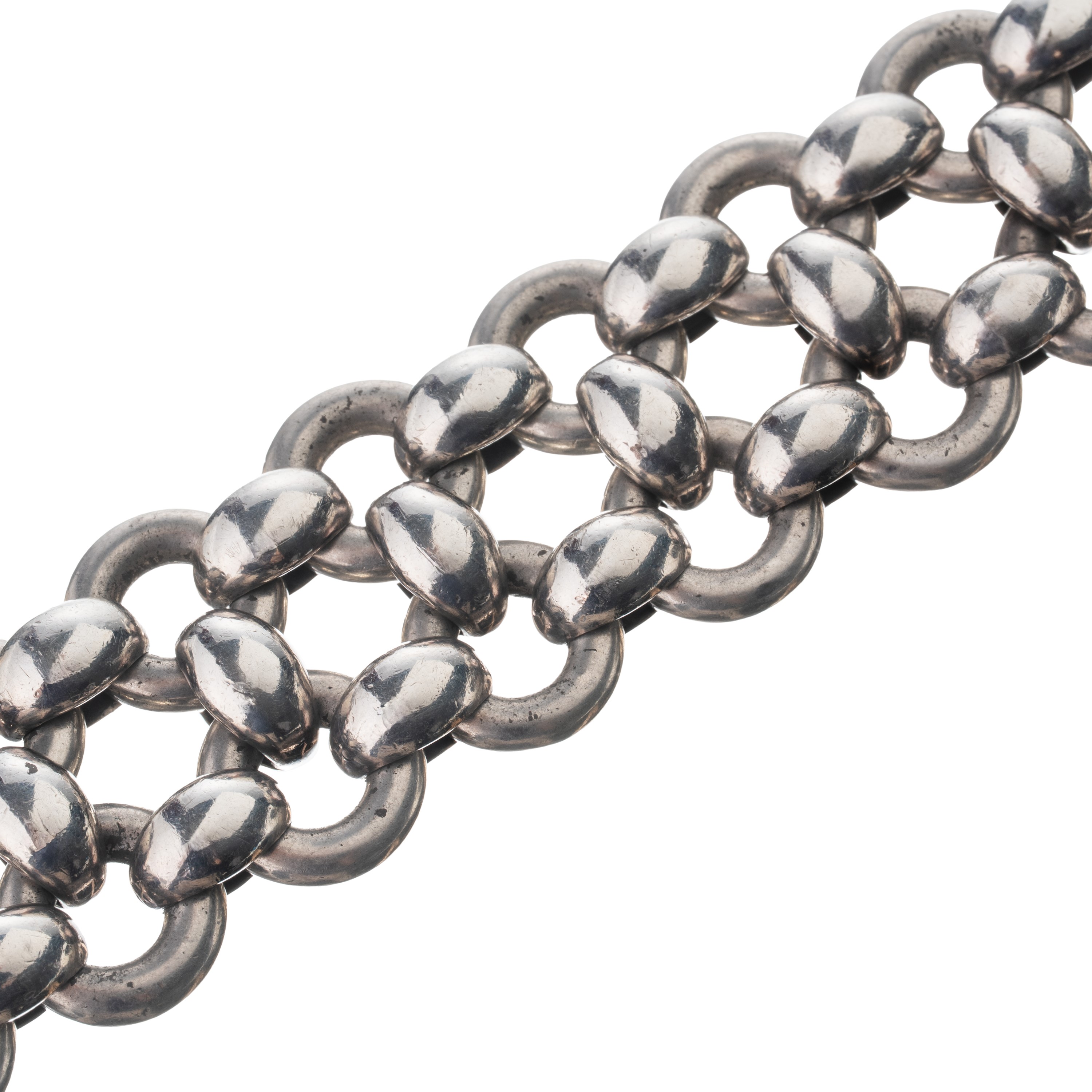 Hermès - Bracciale in argento con chiusura in oro bianco 18 kt