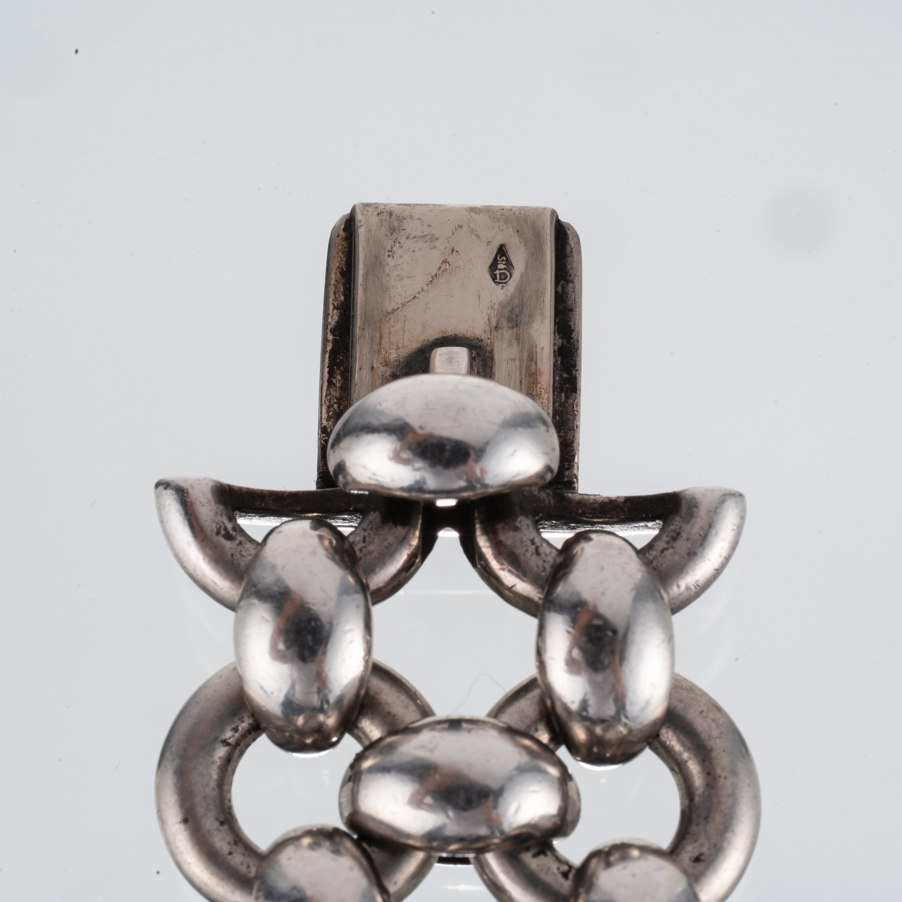 Hermès - Bracciale in argento con chiusura in oro bianco 18 kt