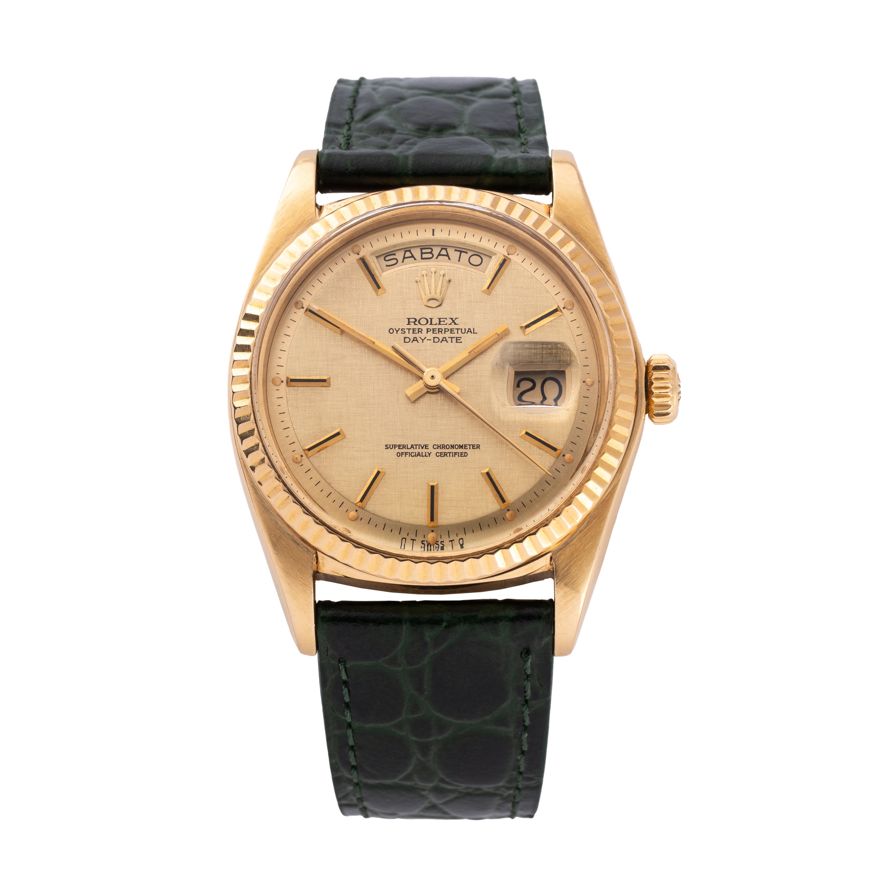 Rolex - Day Date 1803 in oro giallo 18kt con quadrante Linen (1973)