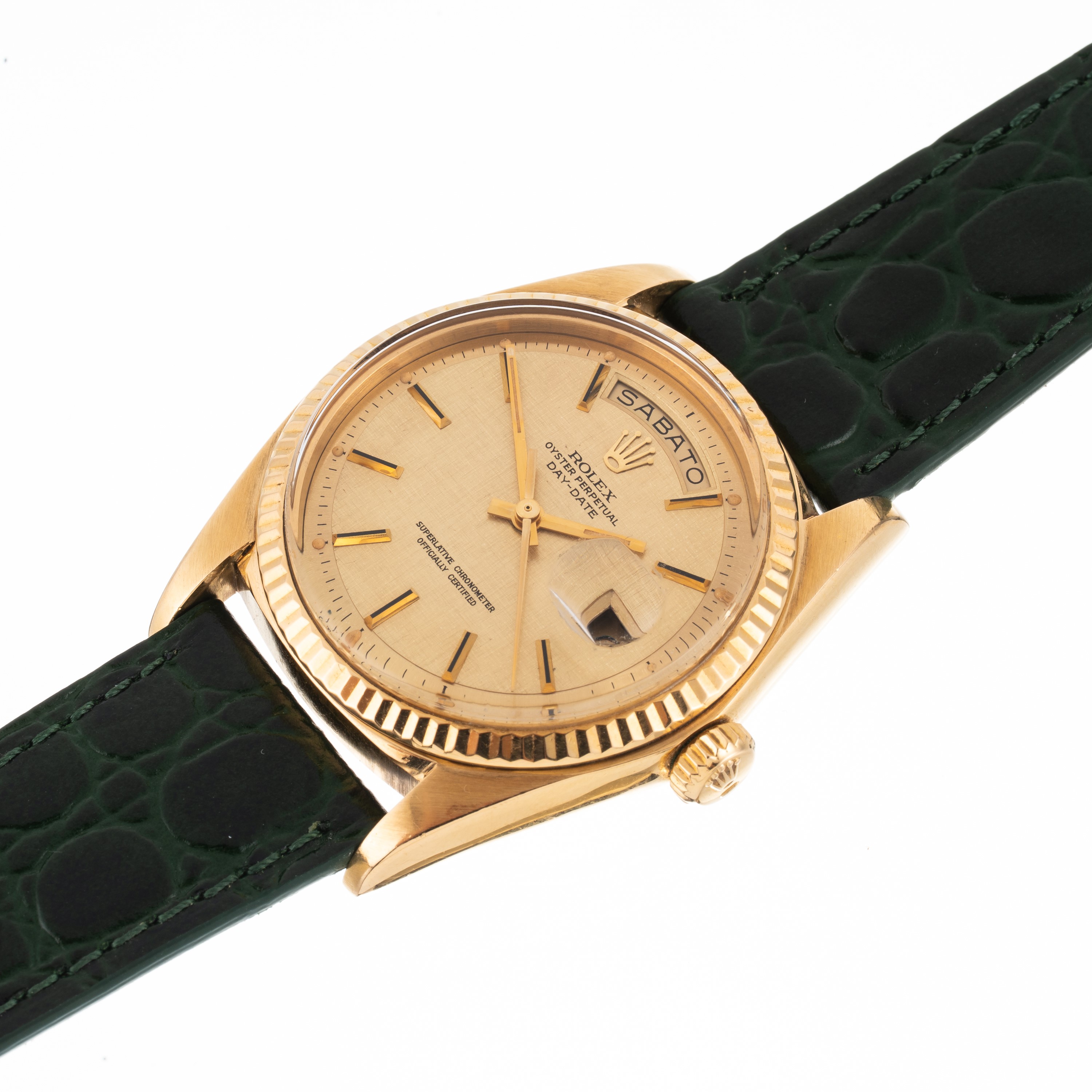 Rolex - Day Date 1803 in oro giallo 18kt con quadrante Linen (1973)
