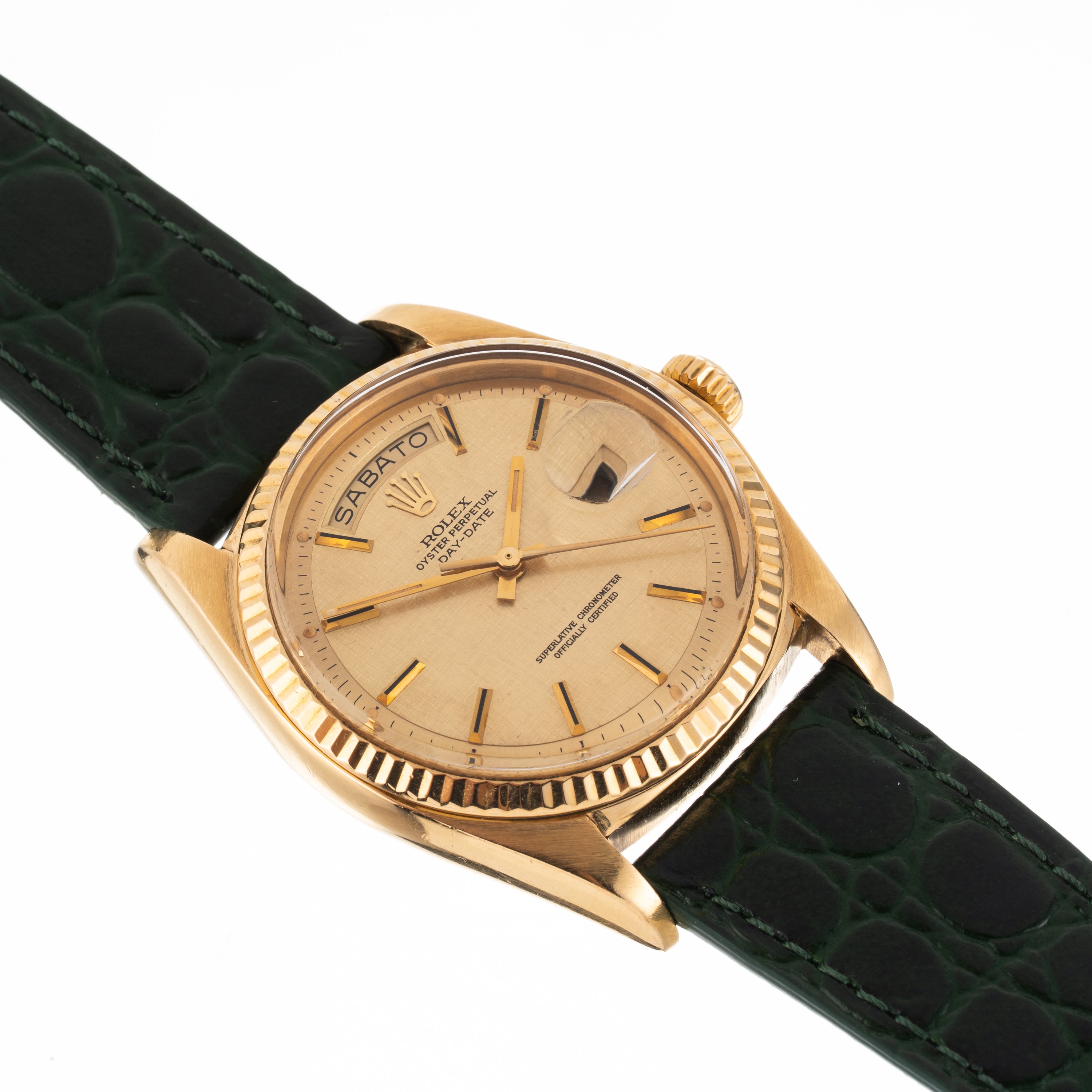 Rolex - Day Date 1803 in oro giallo 18kt con quadrante Linen (1973)