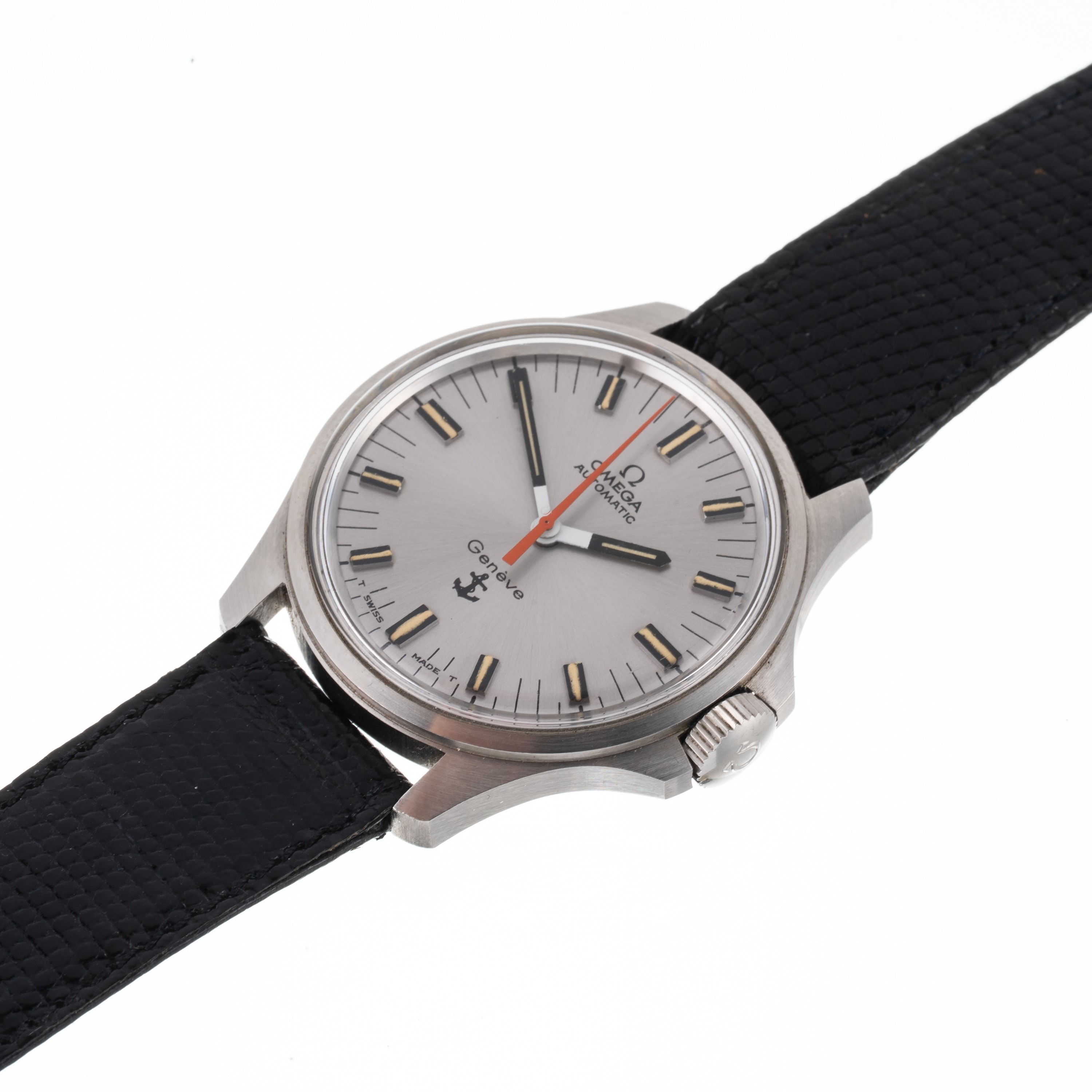 Omega - Admiralty 165.038, orologio solo tempo automatico in acciaio con quadrante grigio (1970)