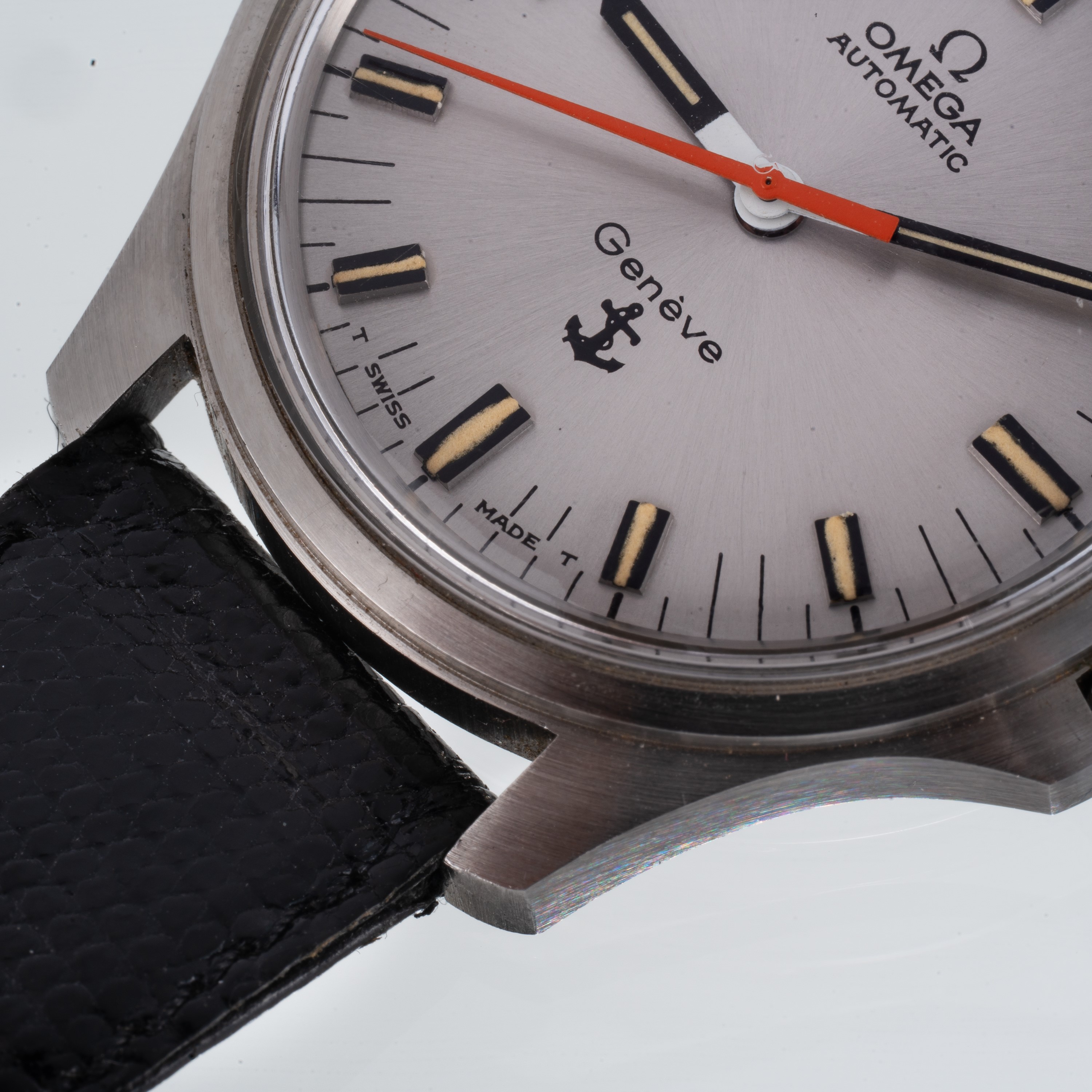 Omega - Admiralty 165.038, orologio solo tempo automatico in acciaio con quadrante grigio (1970)