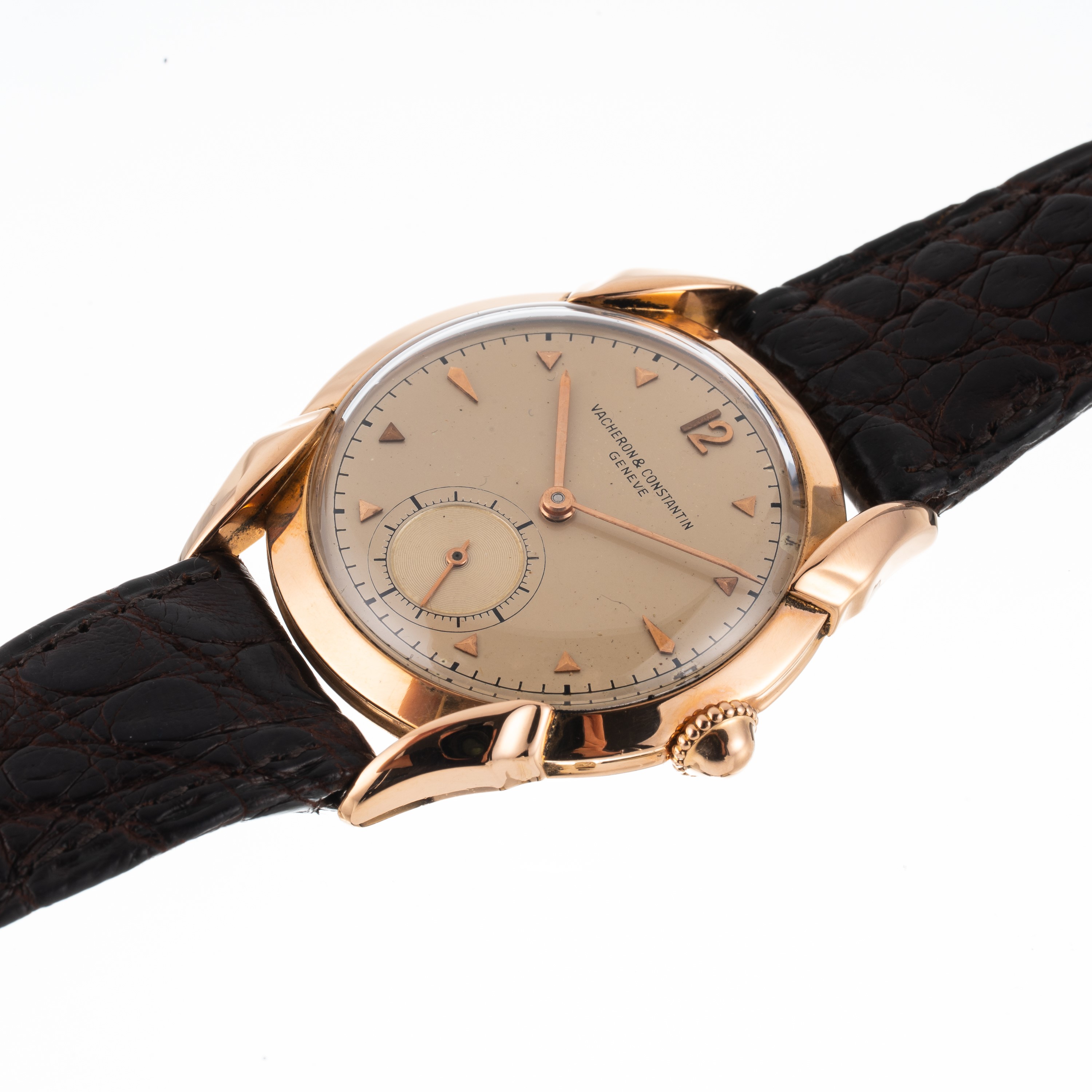 Vacheron Constantin - Orologio solo tempo a carica manuale in oro rosa 18 kt con quadrante crema