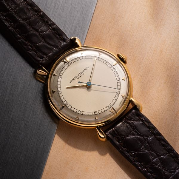 VACHERON CONSTANTIN - VACHERON CONSTANTIN OROLOGIO SOLO TEMPO A CARICA MANUALE IN ORO GIALLO 18KT CON CASSA PRODOTTA DA WENGER CON ANSE A GOCCIA E QUADRANTE BITONALE